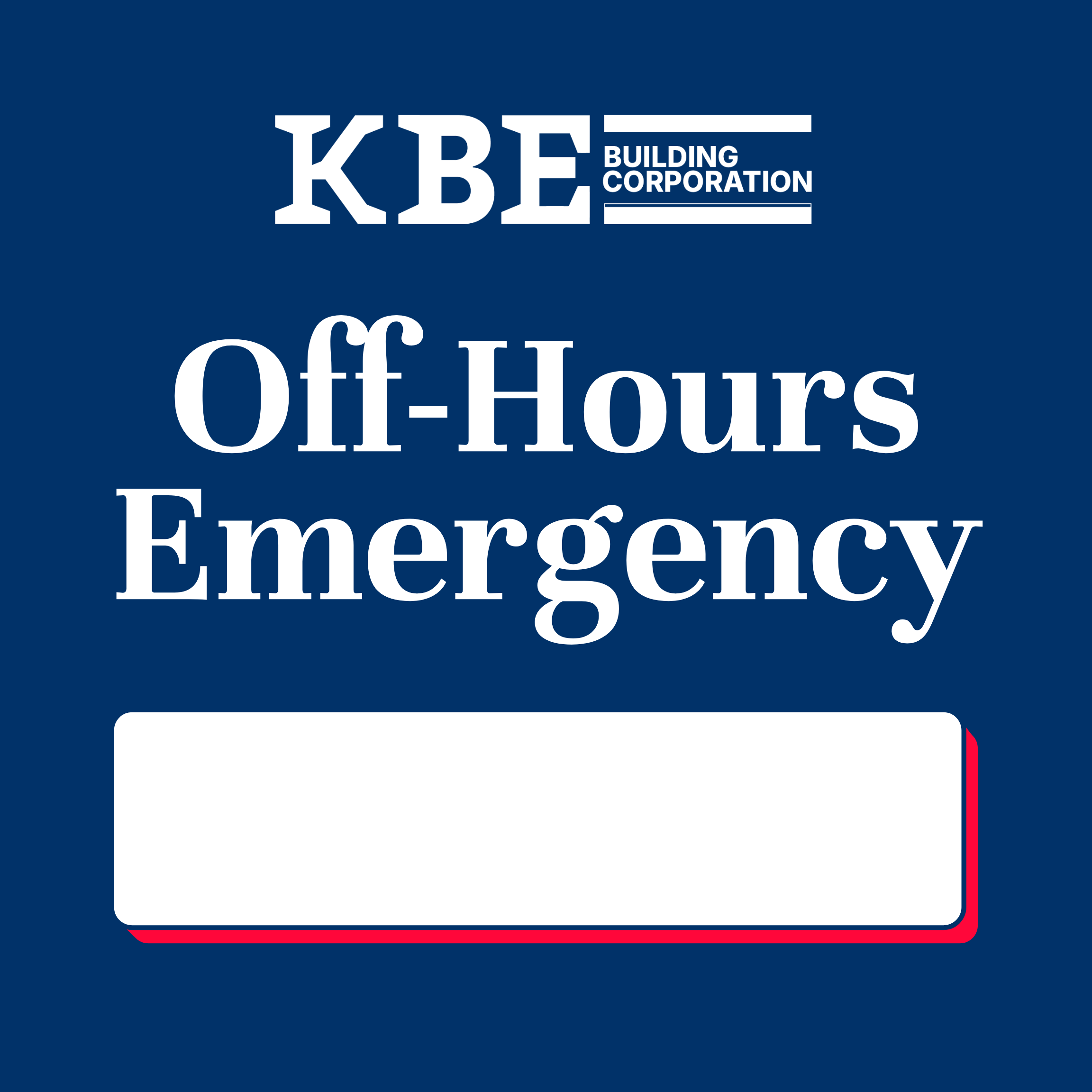 KBE Off-Hours Emergency