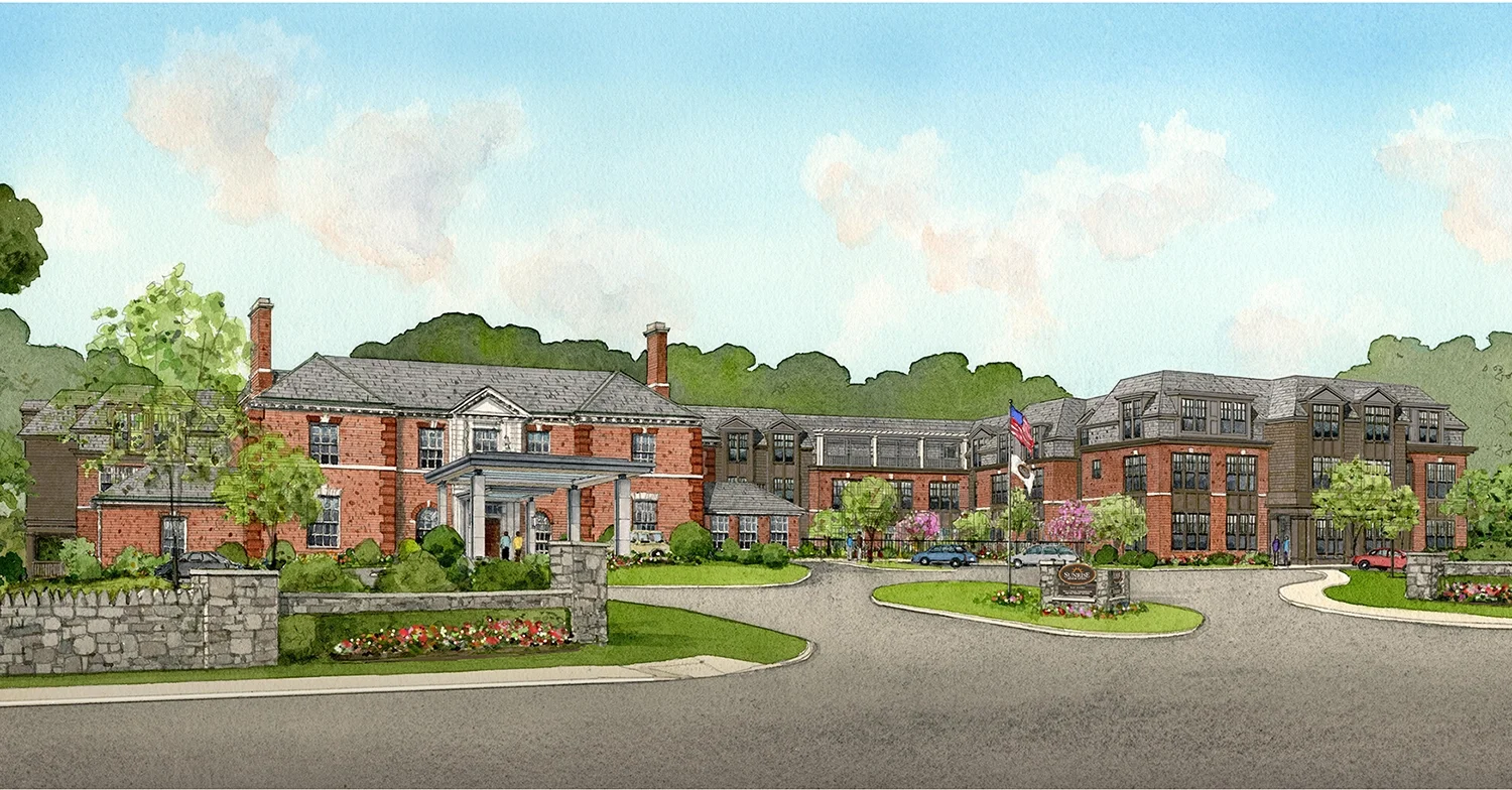 Render of Future Senior Living Community Sunrise of Tarrytown