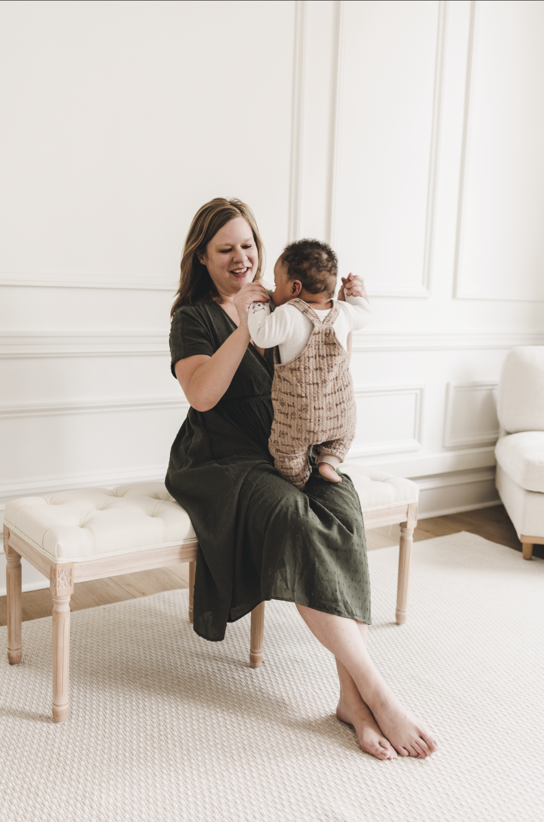 Candid family moments captured in natural light family photography session in Philadelphia