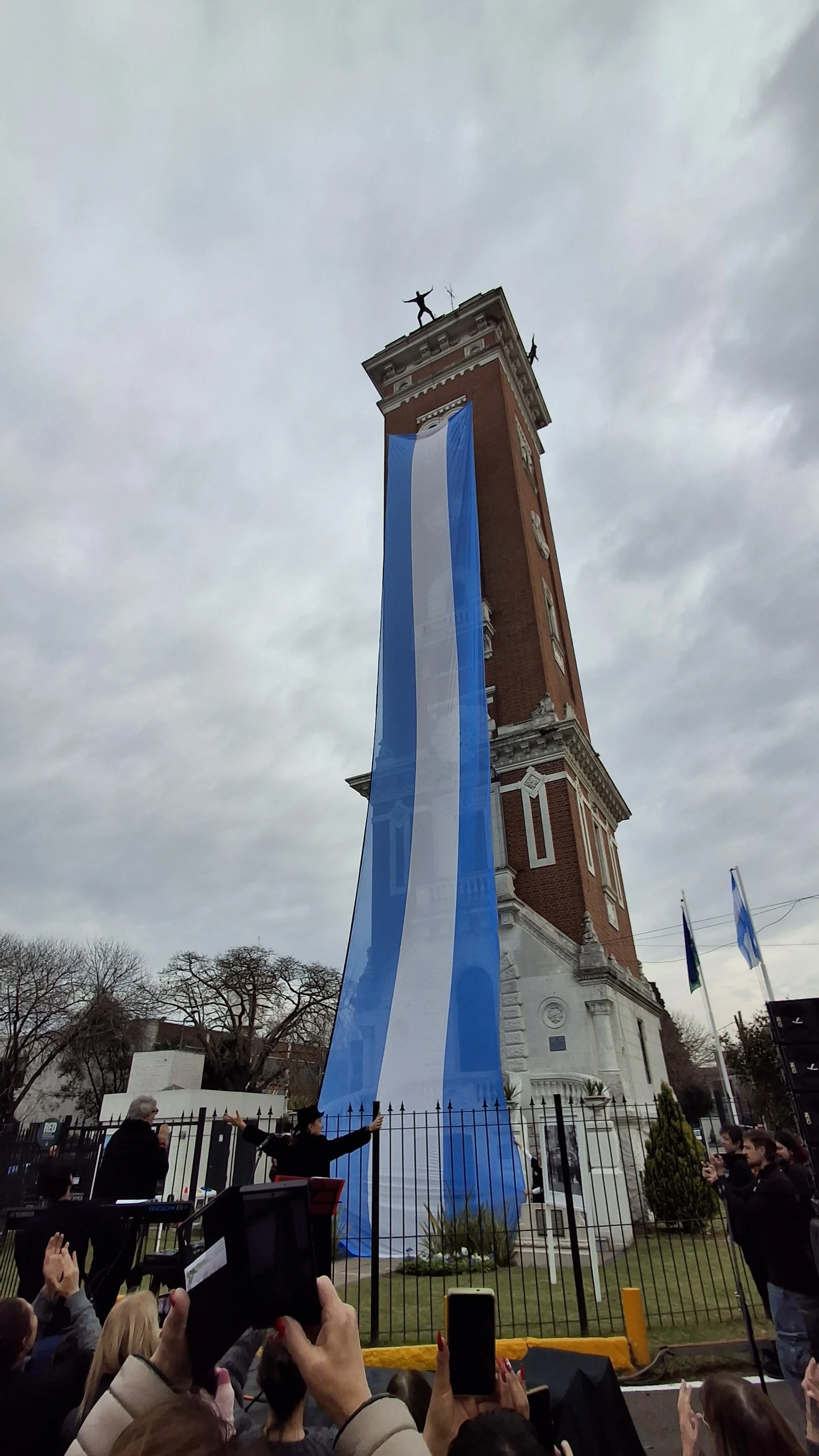 Torre Ader, monumento histórico de Vicente López, durante su 110° aniversario.