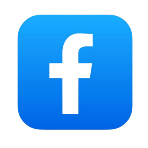 Icono de Facebook en color azul con una letra 'f' blanca en el centro.