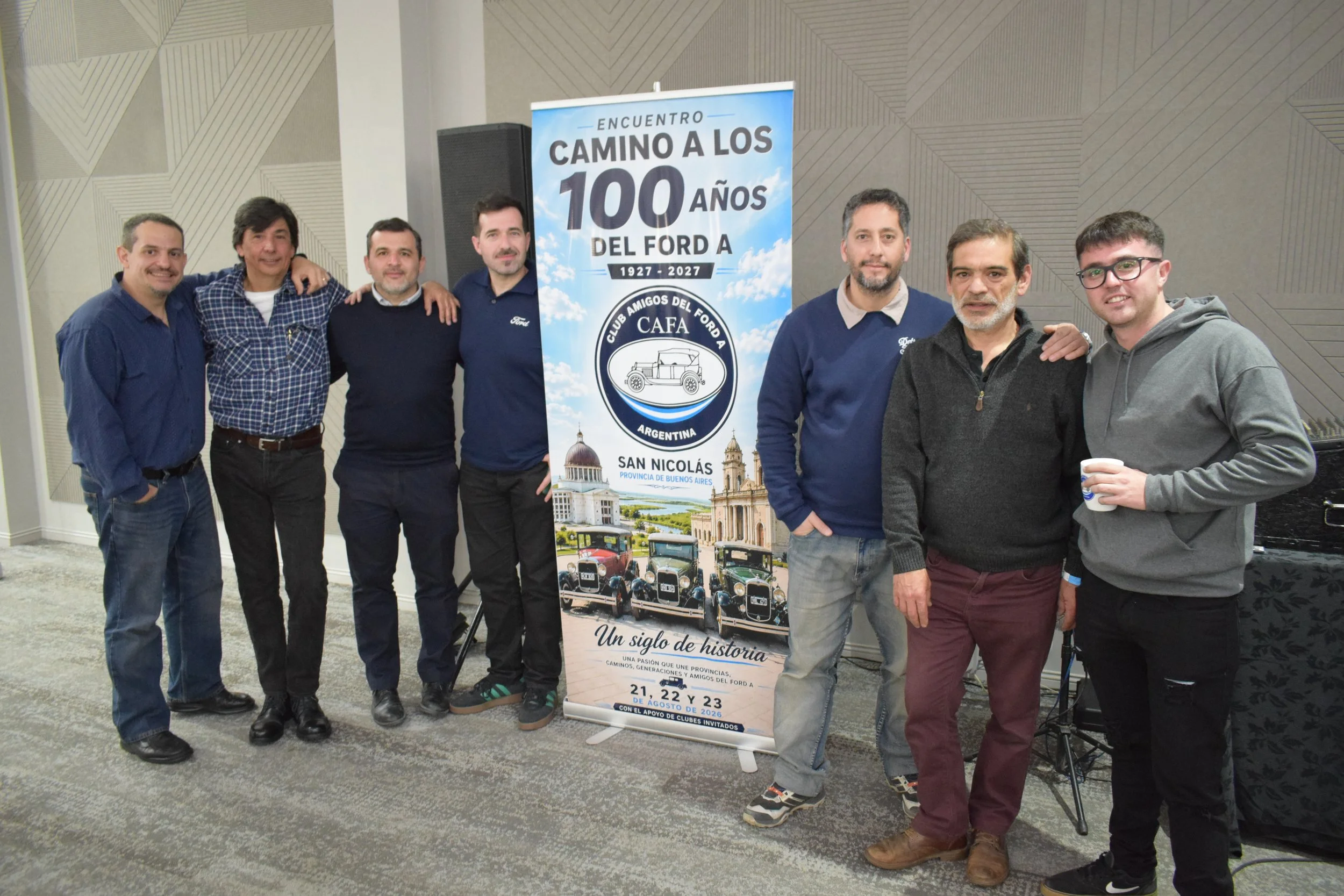 PLaza Hotel SAn NIcolas. Club Amigos del Ford A. Encuentro Camino a los 100 años del Ford A. Cena de Camaradería. CAFA