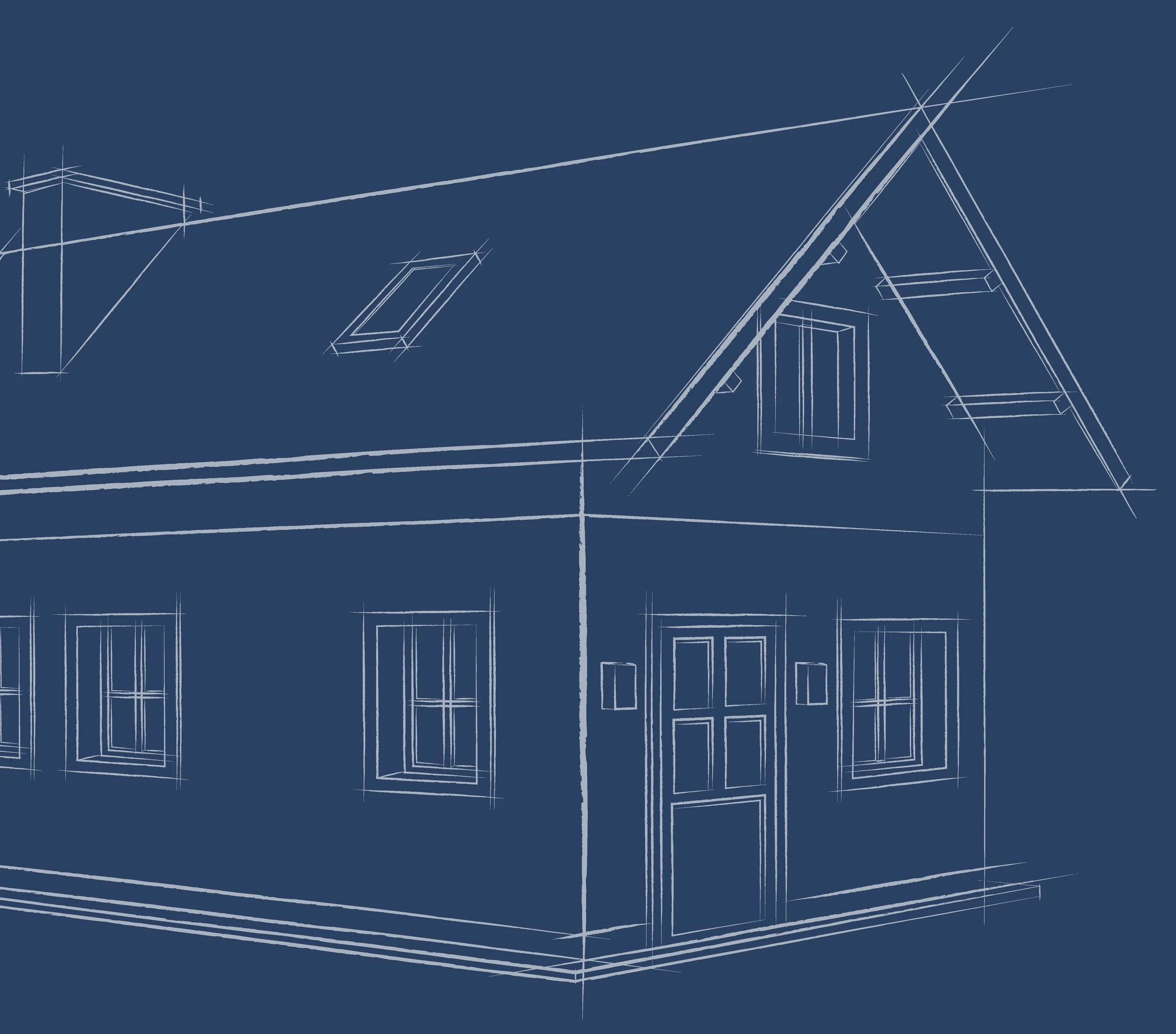 House blueprint sketch
