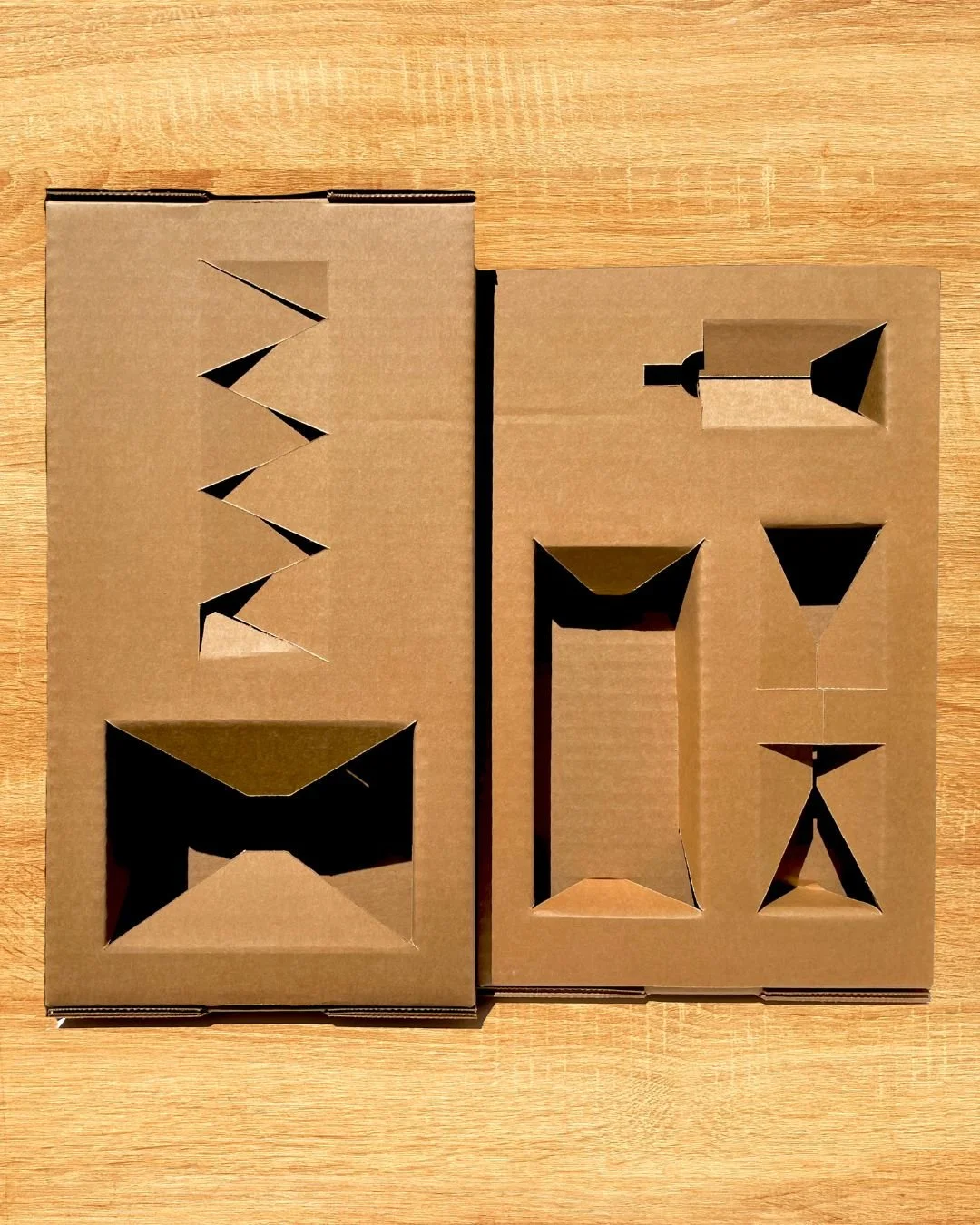 Unprinted &gt;&gt;&gt;&gt; Printed. 

Want to guarantee that everything arrives exactly where it should be inside your mailer? Custom inserts do the trick every time.