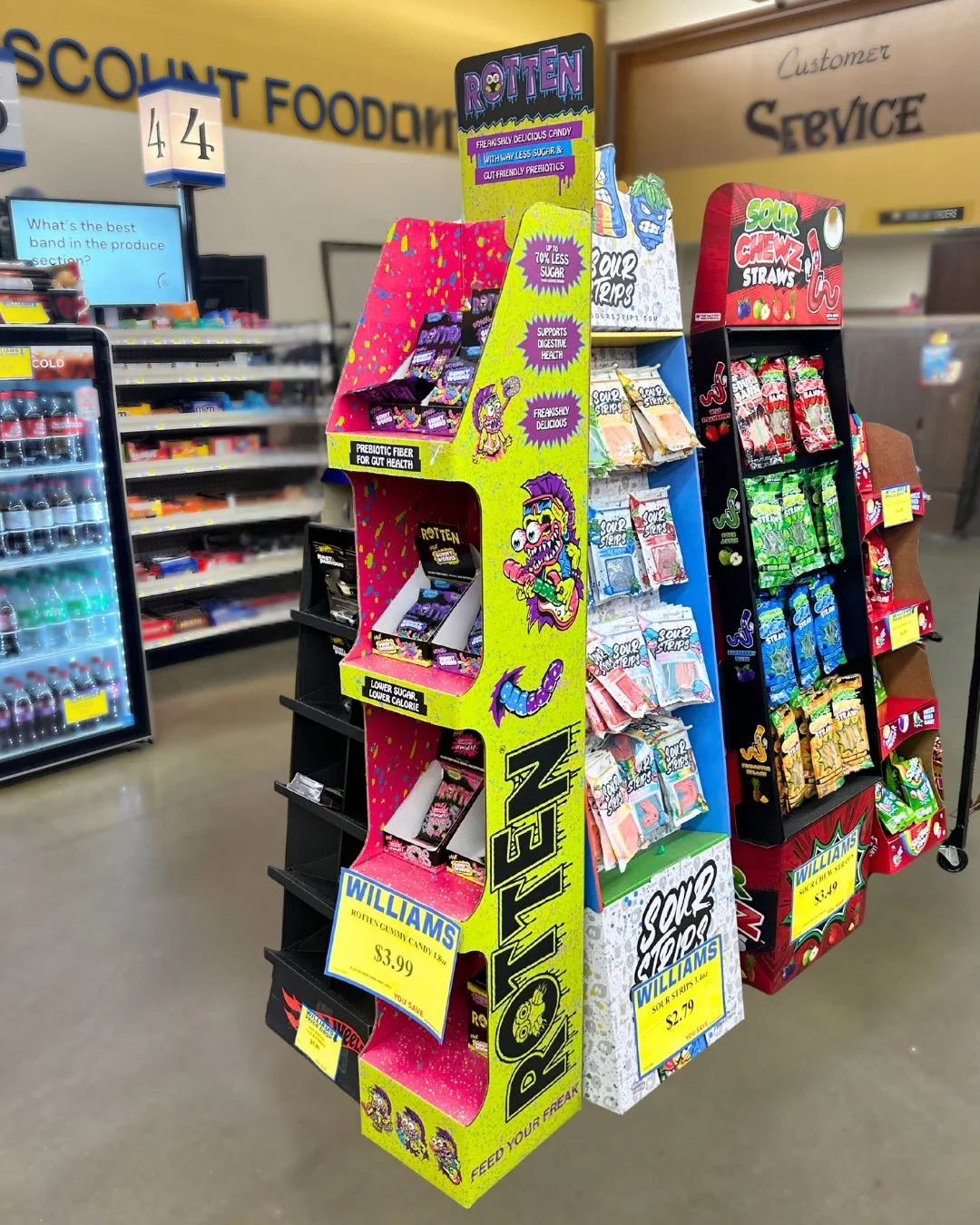 It's the SPOOKIEST day of the year! 👻 And it's always fun to practically faceplant because you see a Rotten display at your local grocery store. 

(Yes, we still take photos of products we manufacture when we see them in the wild. We are MASSIVELY p