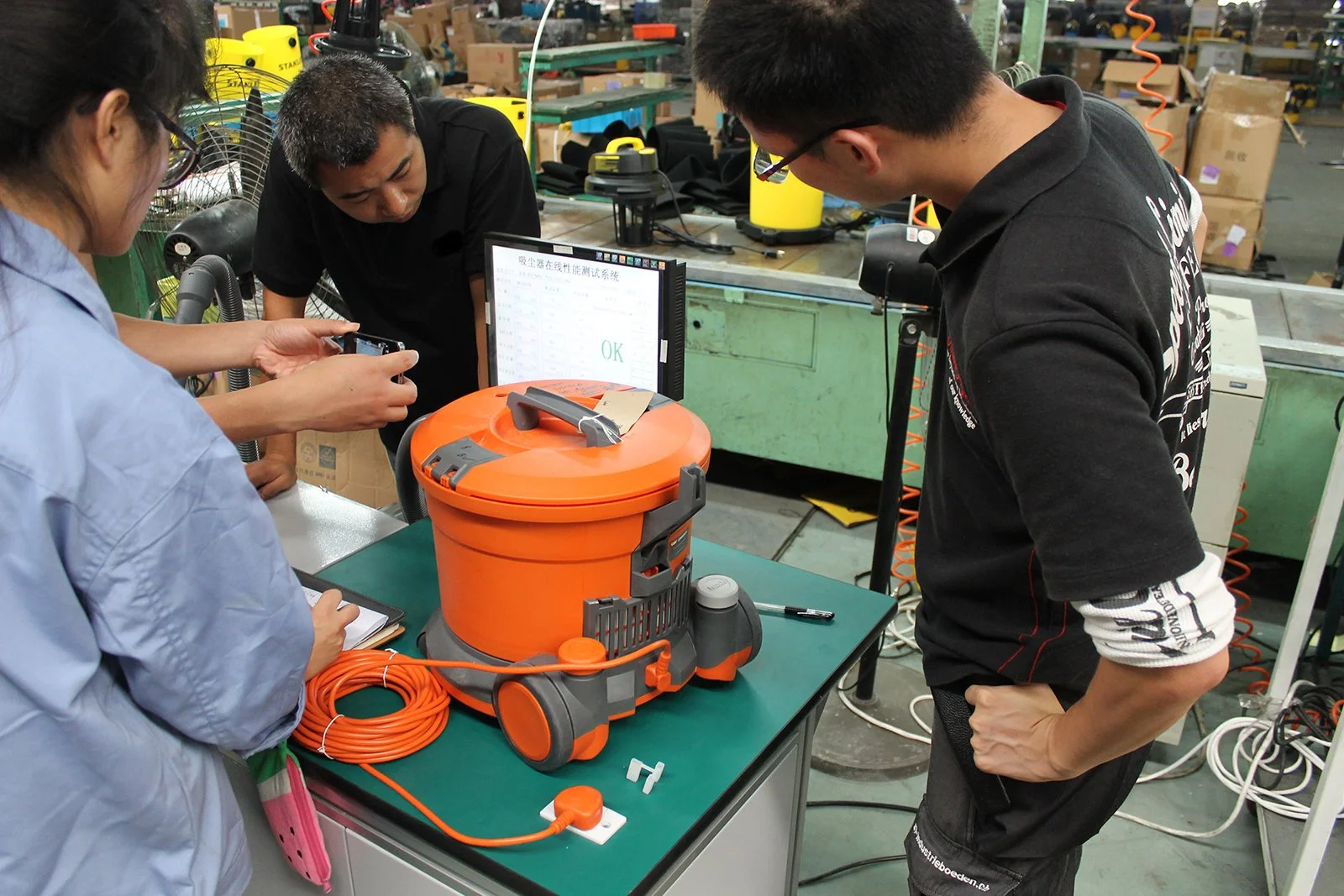 Setting up end-of-line test equipment in China