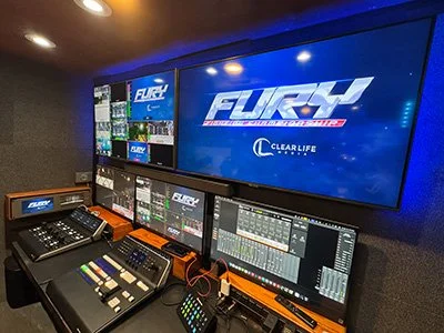 Clear Life Media Broadcast Production Trailer Interior