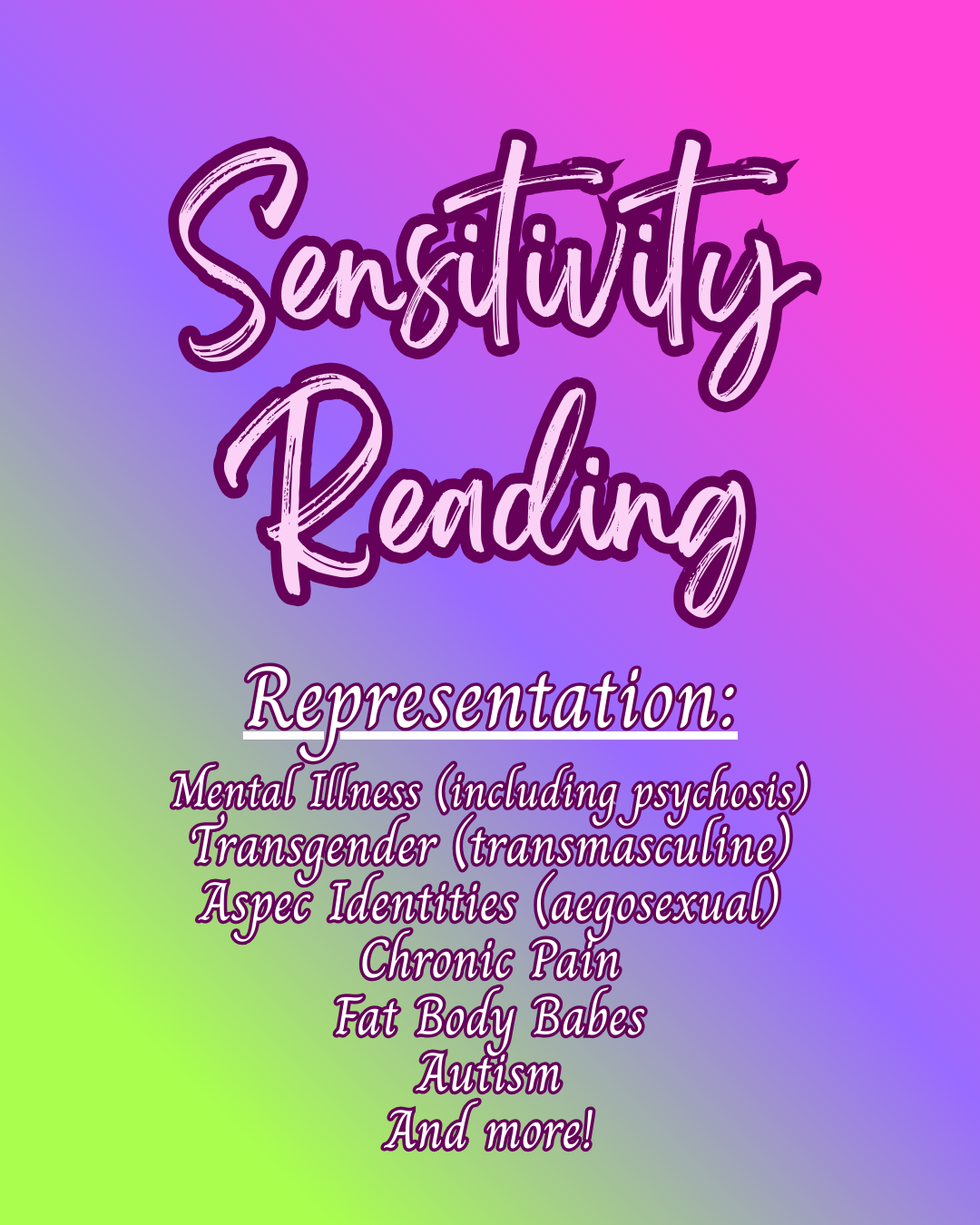 Sensitivity Reading