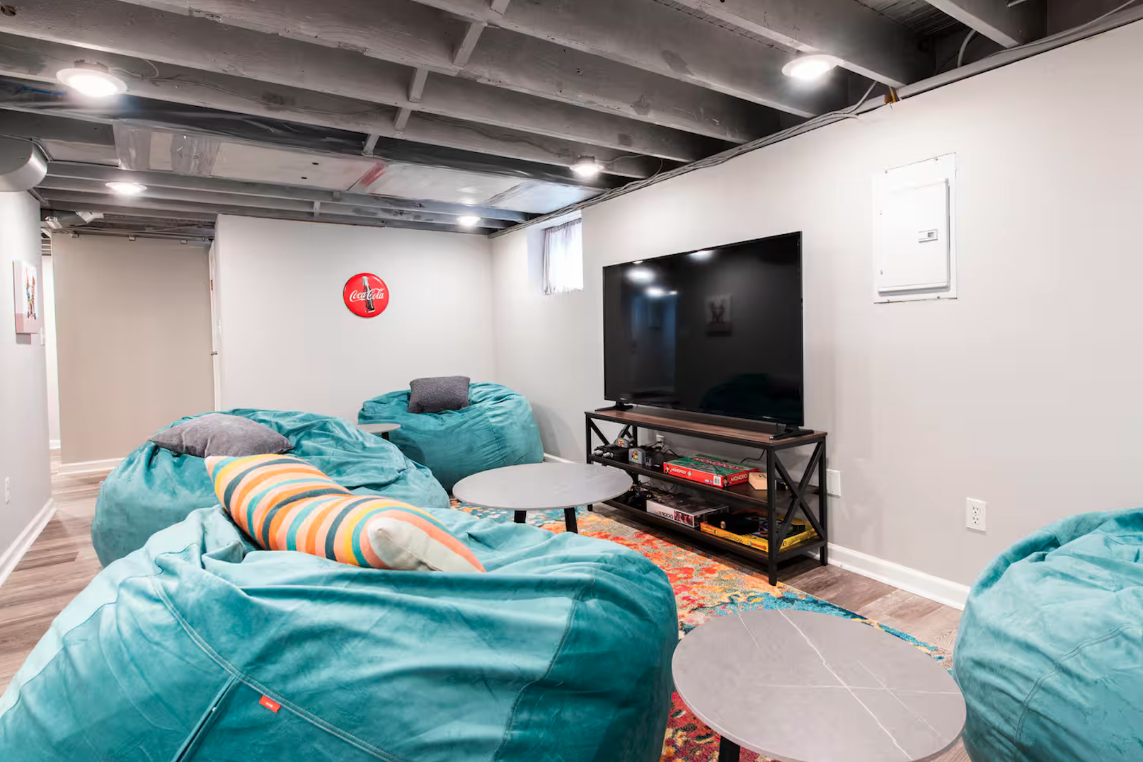 Basement Beanbag Chill Room