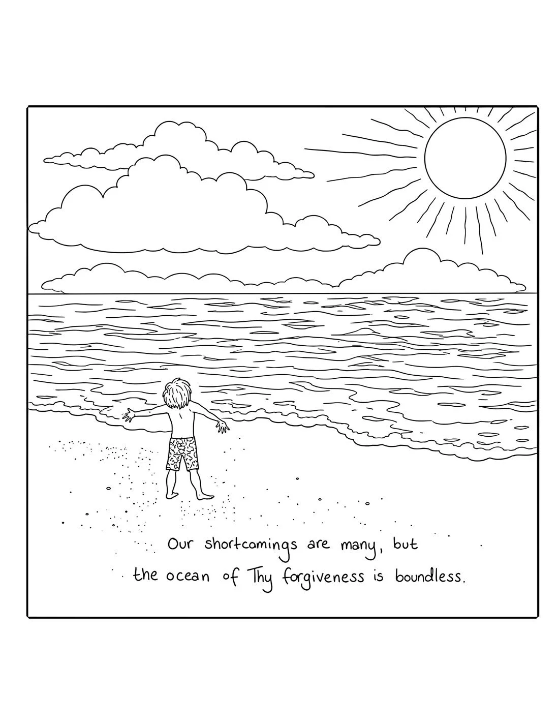 Noble Beings Coloring Page Forgiveness