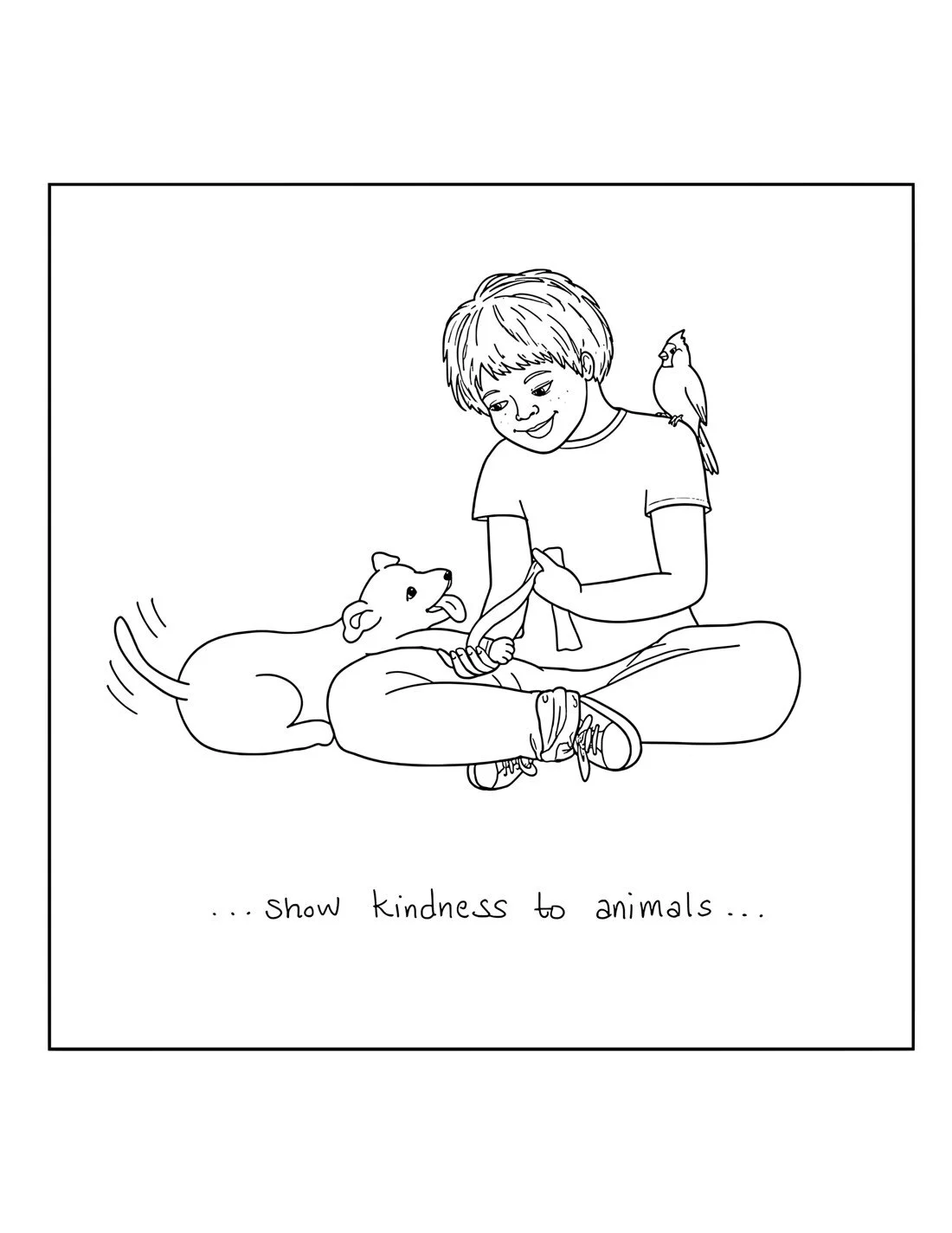 Noble Beings Coloring Page Animals
