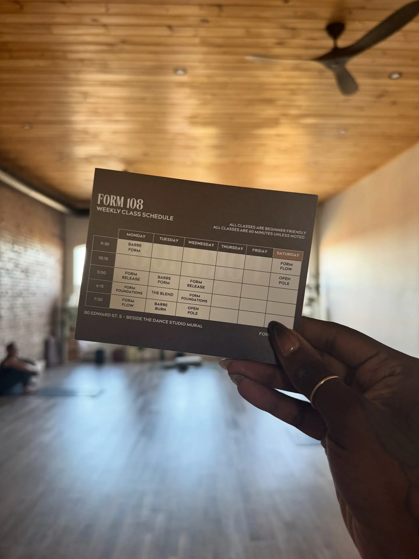 ✨ FORM 108: The Schedule Is Here and We&rsquo;re Rolling It Out Intentionally ✨

We believe that strong form, powerful movement, and real results take time, SO we&rsquo;re launching our weekly schedule slowly and intentionally to give you space to gr