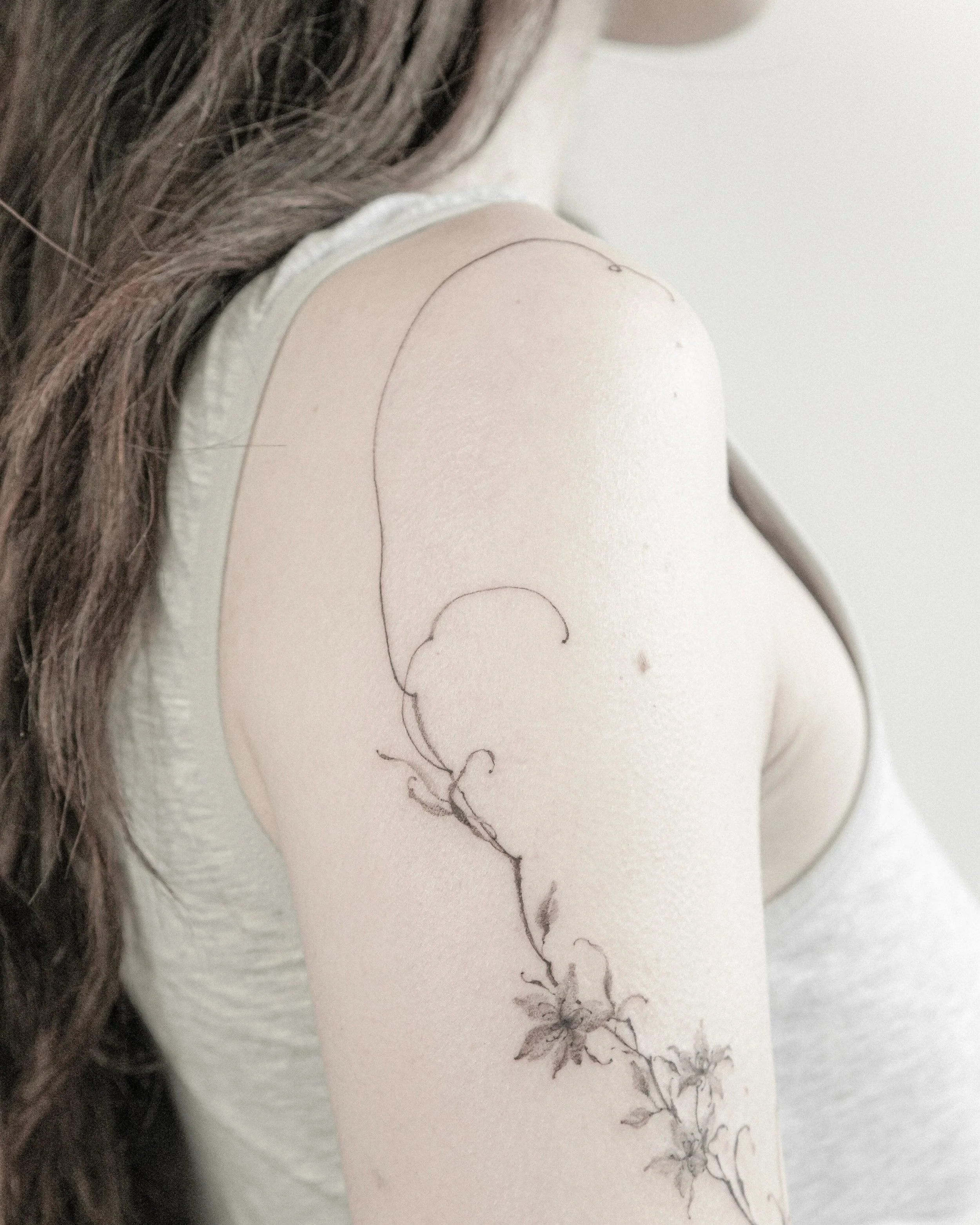 ┈┈┈ Almond Blossoms ❉

Done at @secondneedle : Brooklyn, New York