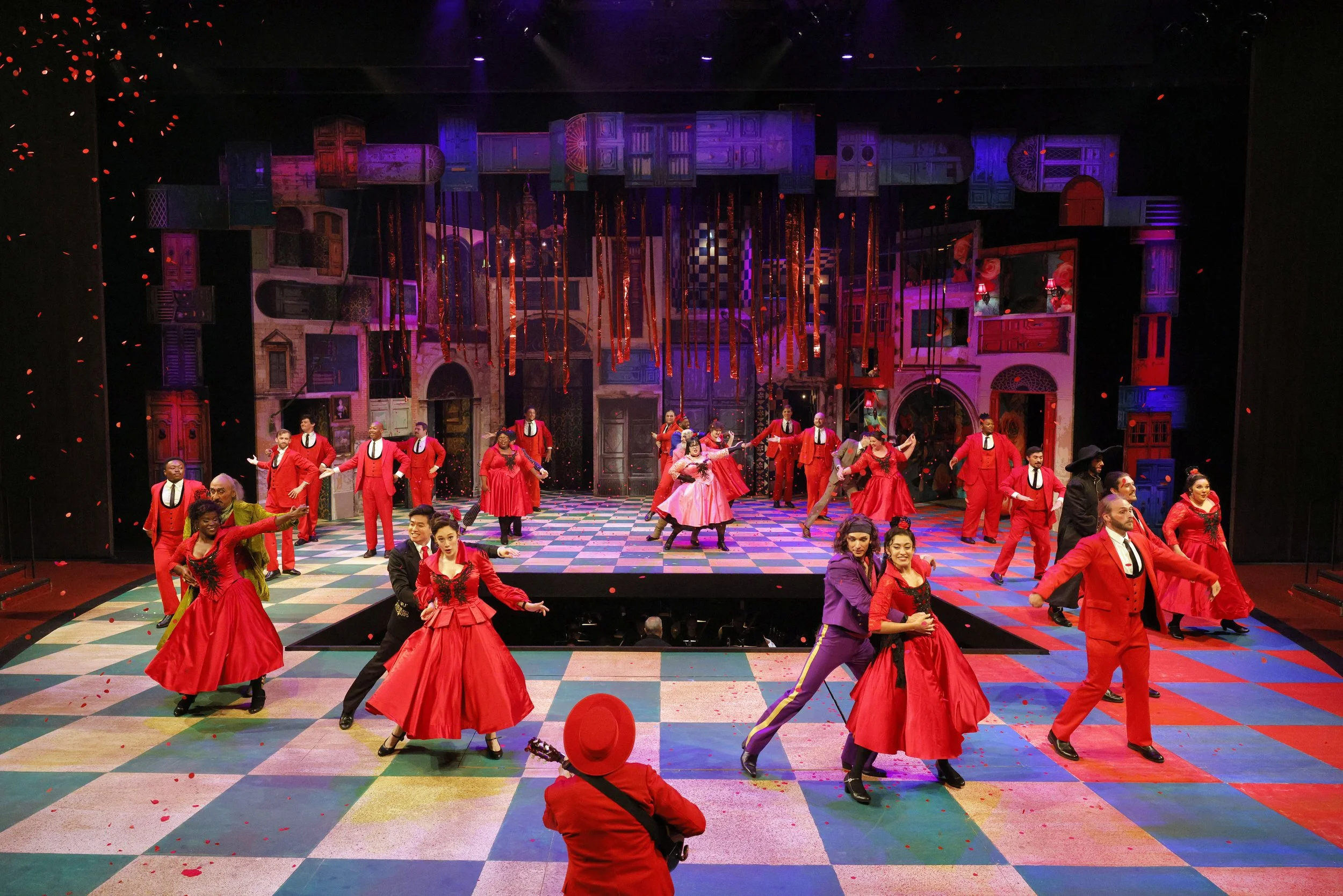 The Barber of Seville (Ensemble) - Director: Lindy Hume - Associate Director/Choreographer: Daniel Pelzig - Production Design: Tracy Grant Lord - Wig/Makeup Design: Brittany V.A. Rappise - Lighting Direction: Matthew Marshall