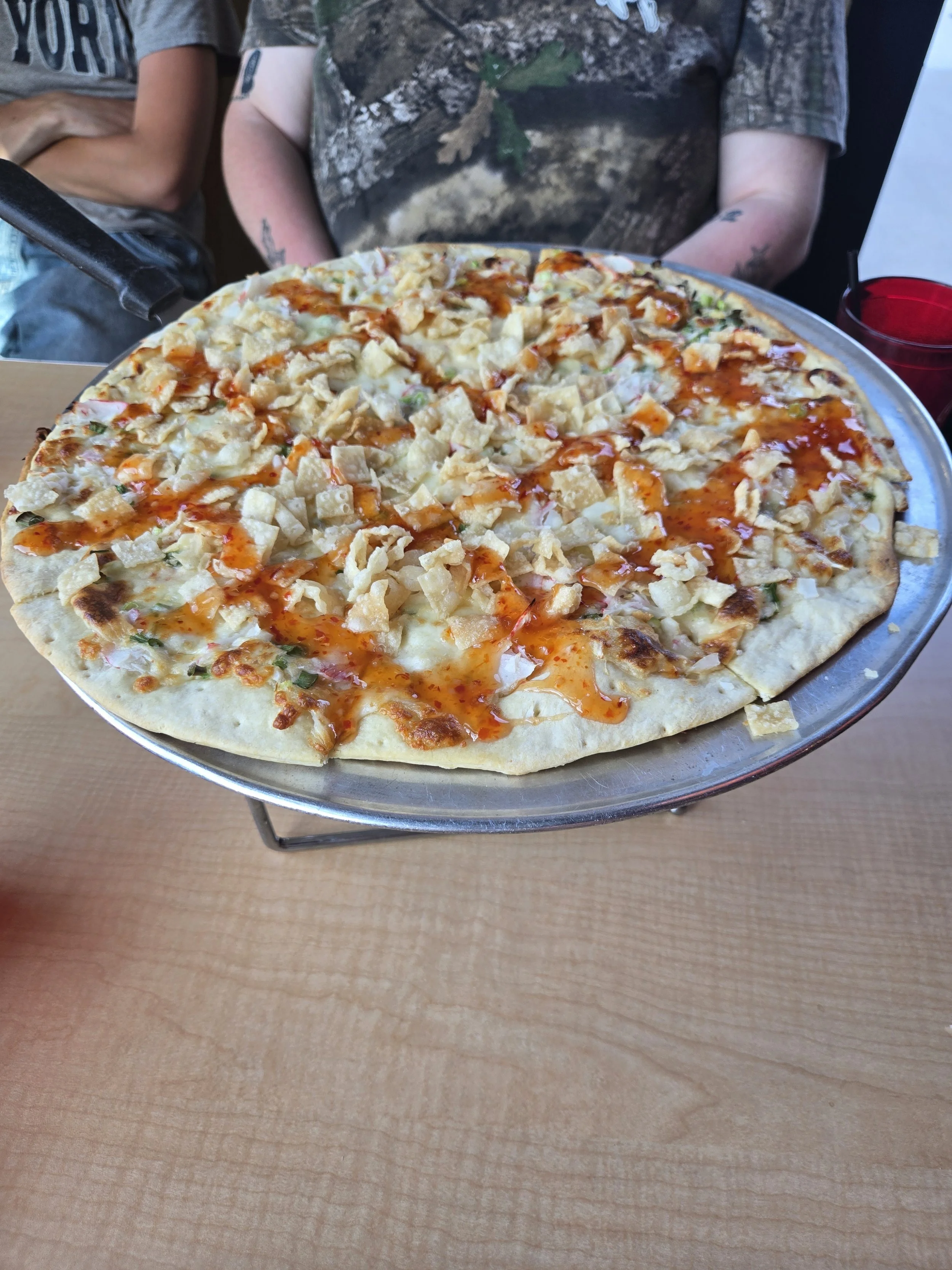 Crab Rangoon from Fong's Pizza (Des Moines, IA) - Solid pizza choice pre-show!