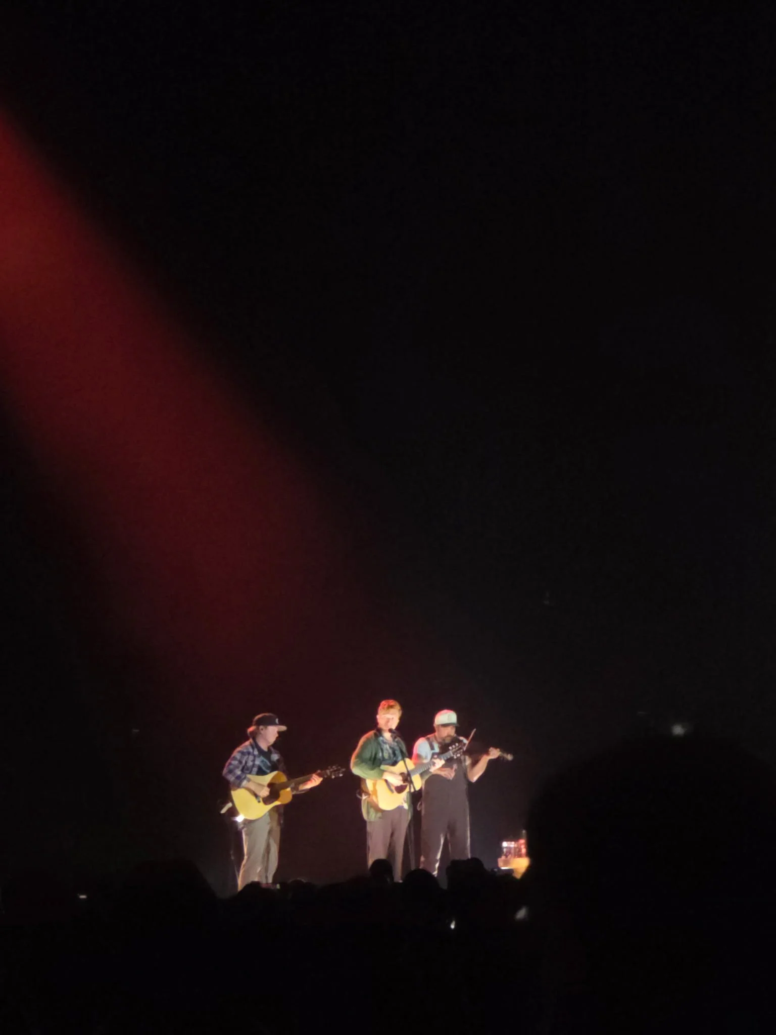A not so blurry Tyler Childers, CJ Cain and Jesse Wells