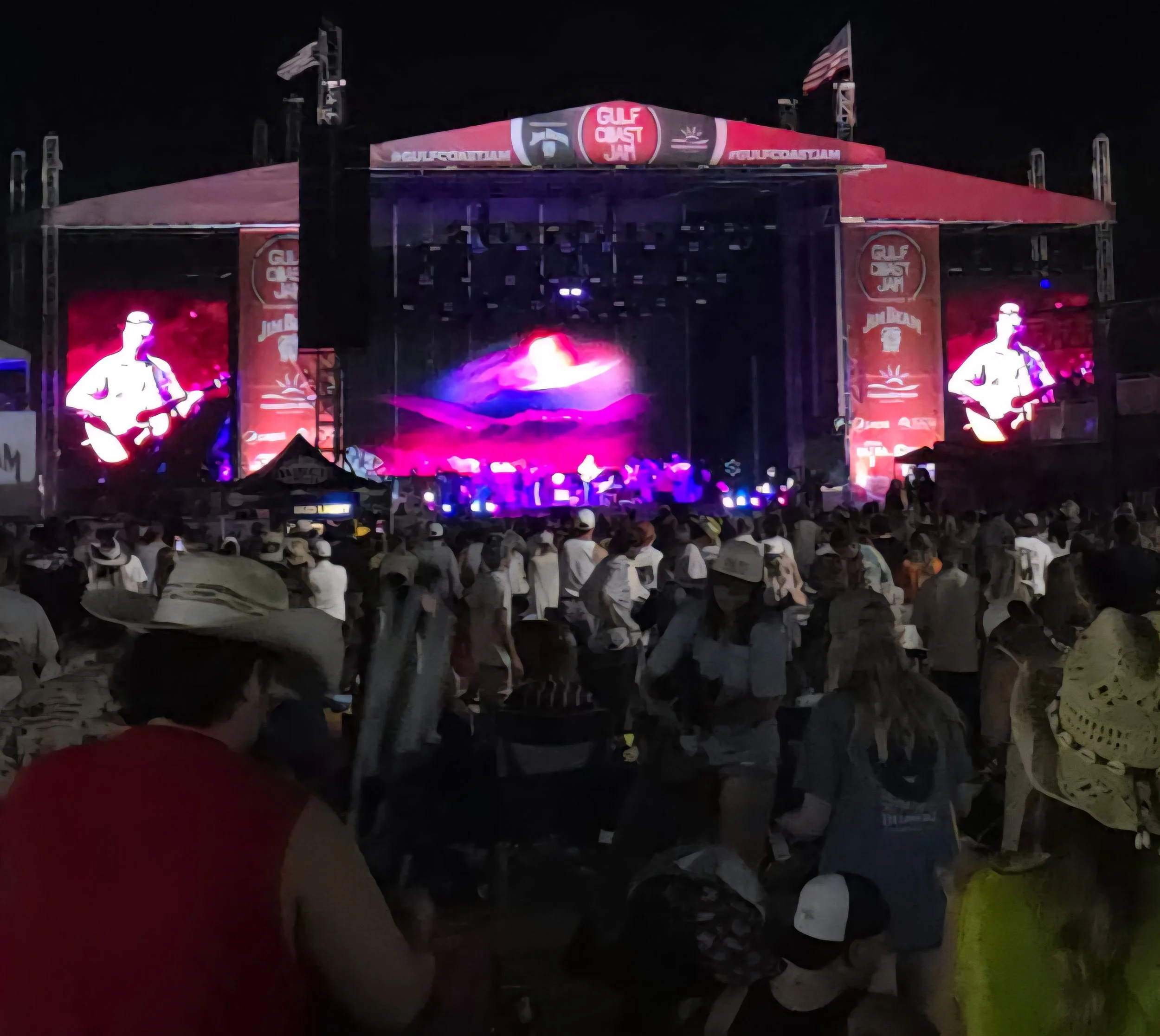Tyler Childers from the back of the crowd