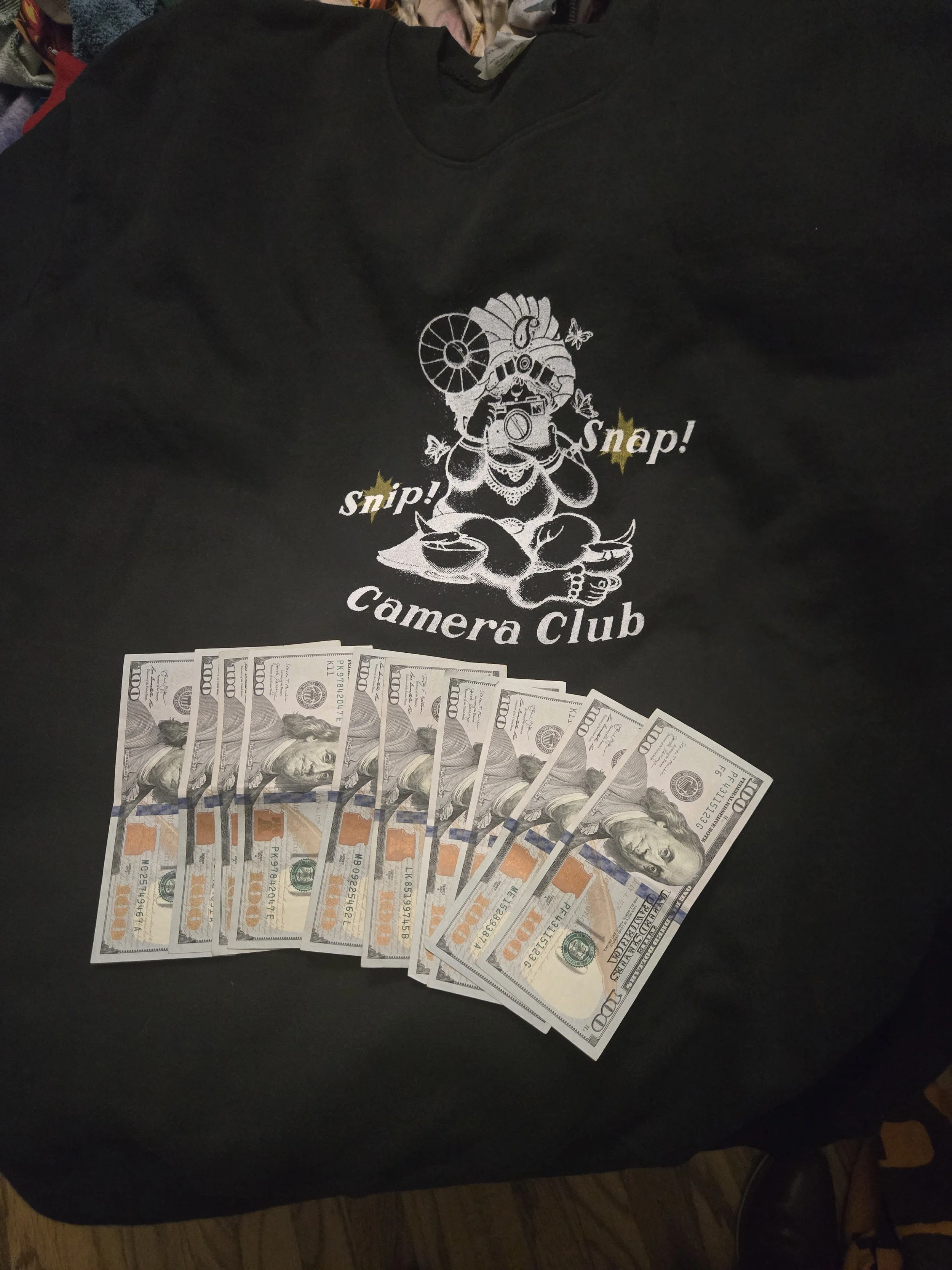 A thousand dollar flex and the Snip Snap Camera Club is fine enough flex for me