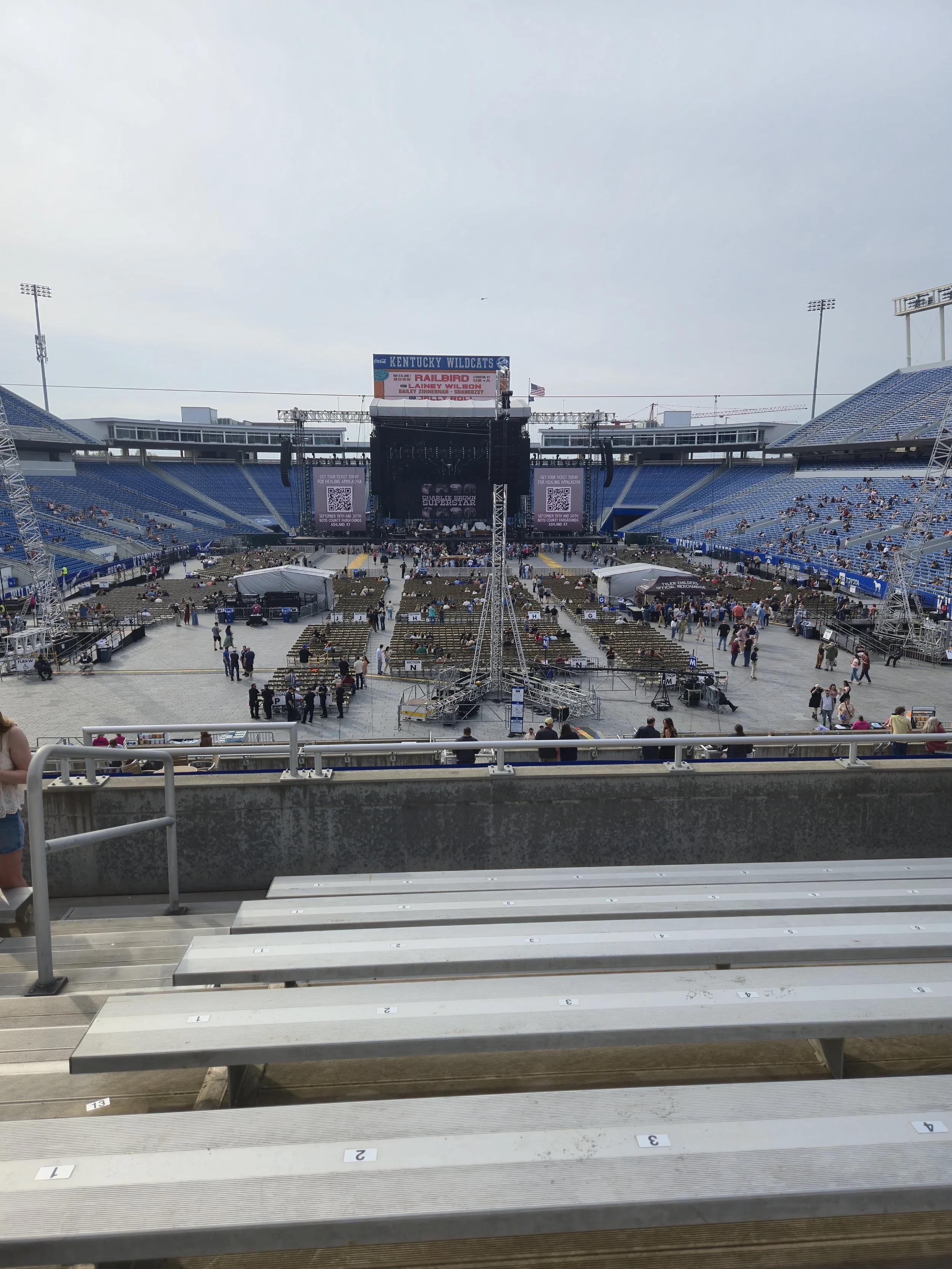 Kroger Field from the back rows