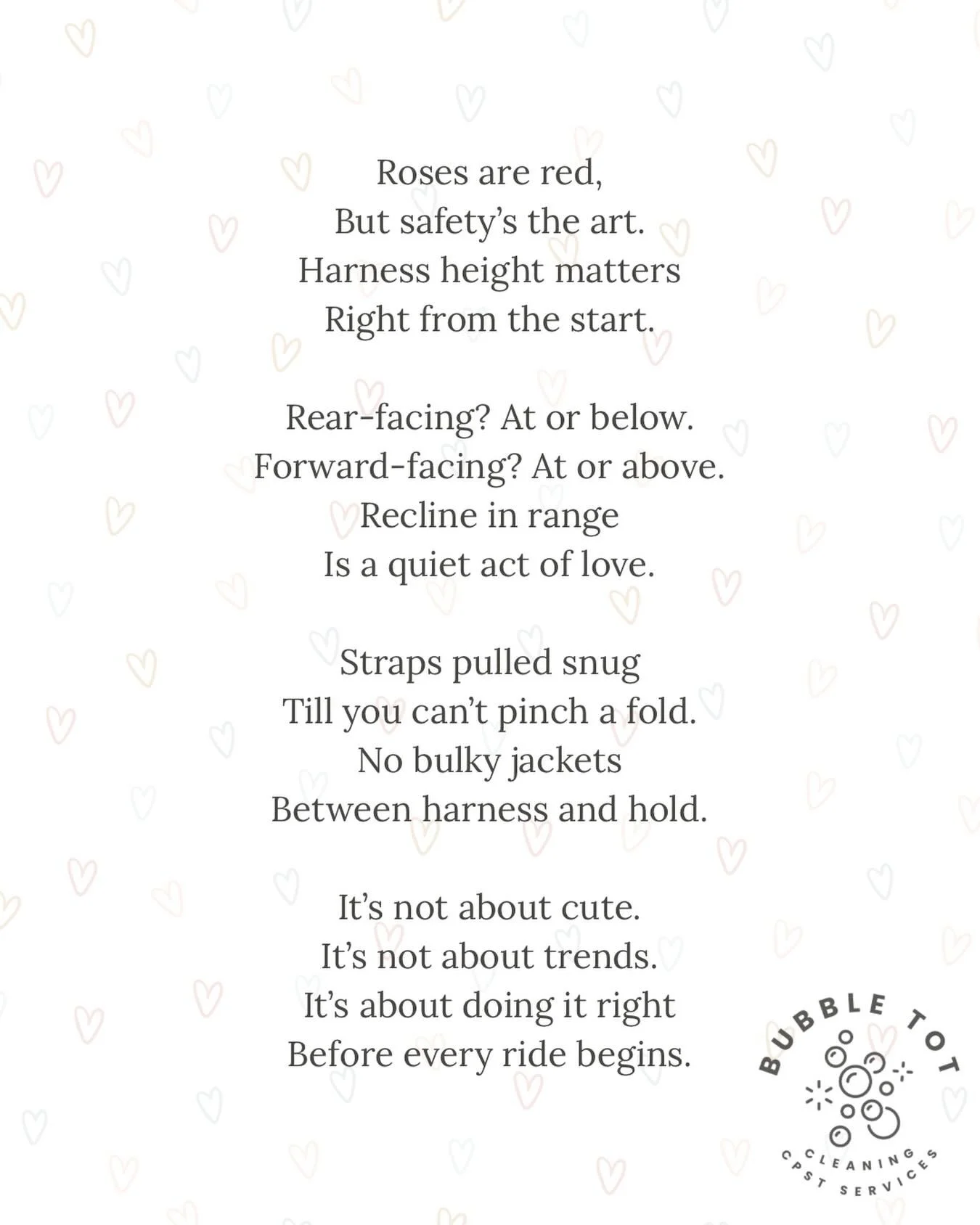 Valentine&rsquo;s Day is cute. But this is the kind of love that actually protects.

Harness height isn&rsquo;t one-size-fits-all.
Rear-facing sits at or below the shoulders.
Forward-facing at or above.

Recline has to fall within the manufacturer&rs