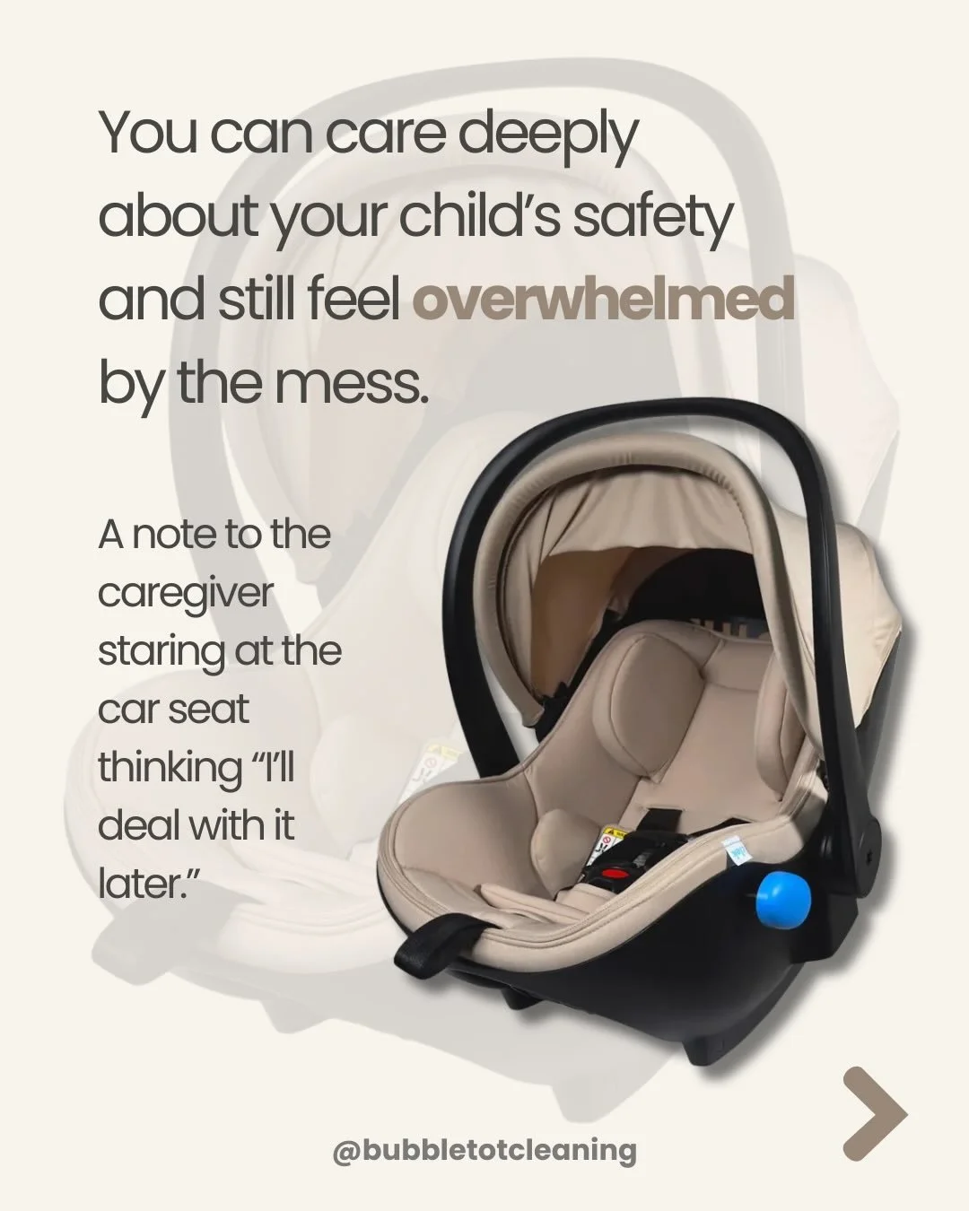 You are not failing.
You are carrying a lot.

Sometimes support looks like someone safely cleaning the car seat you&rsquo;ve been meaning to deal with for months. 🤍

Manufacturer-approved.
Manual-led.
Safety always first.

Let me be your village.