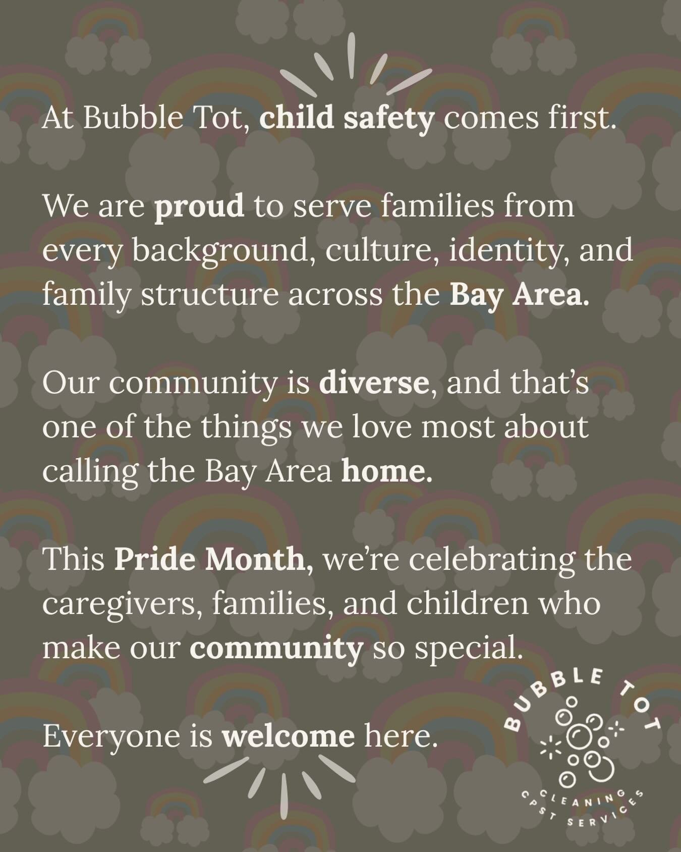Every Child. Every Caregiver. Every Family. Welcome Here. 🩷❤️🧡💛💚🩵💙💜🩶🤍🤎
