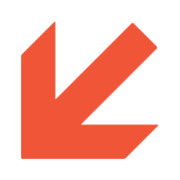 An orange downward-pointing arrow on a black background.