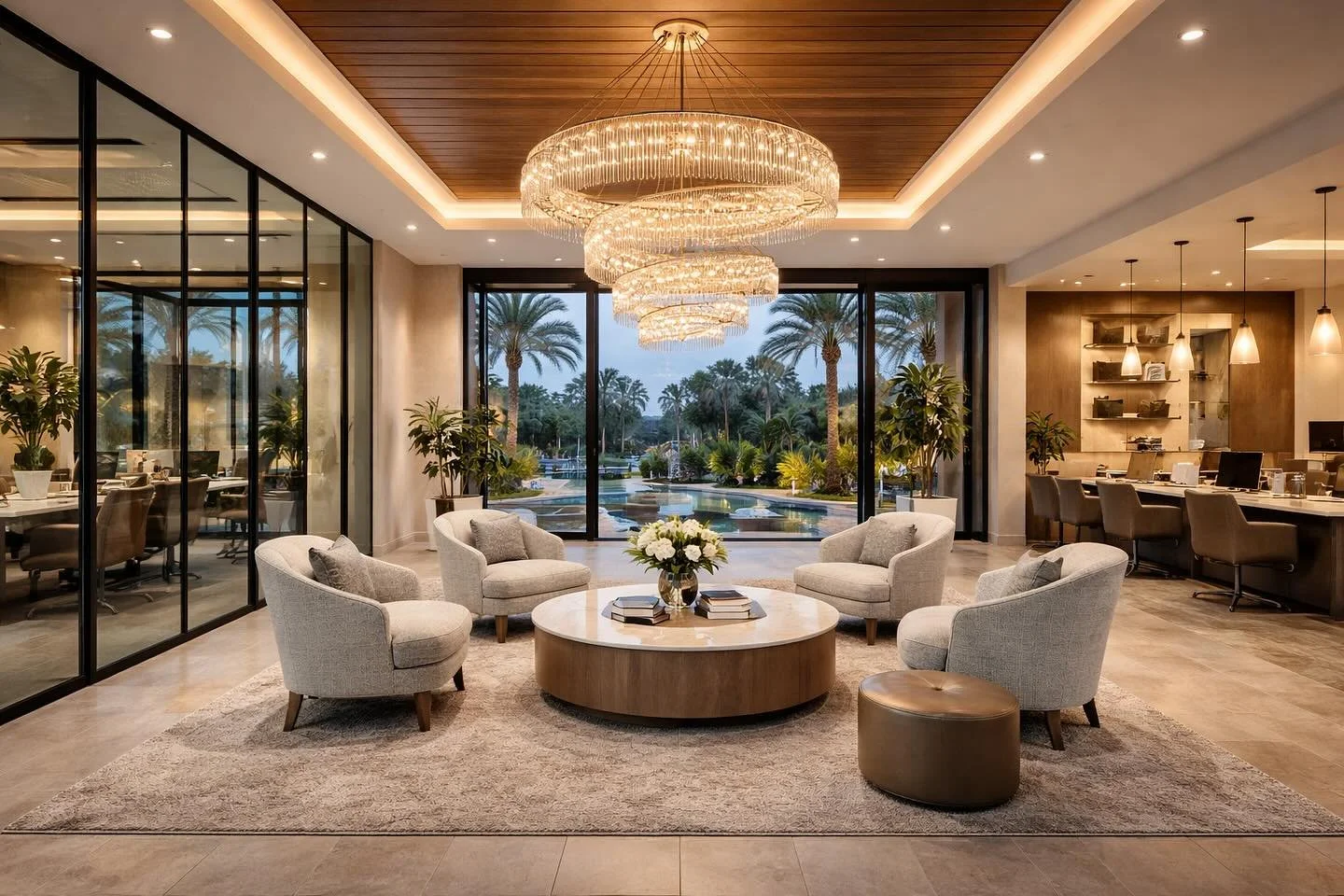 Working in a beautifully designed space changes the way you show up every day. When light, detail, and craftsmanship come together, they create an environment that inspires focus, confidence, and flawless execution. A space like this doesn&rsquo;t ju