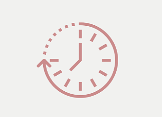Minimalist clock illustration showing the time at 12:00