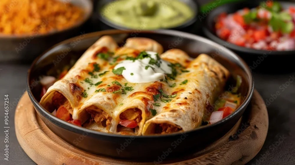 Peppered Earth Roja Organic Hot Sauce in Enchiladas