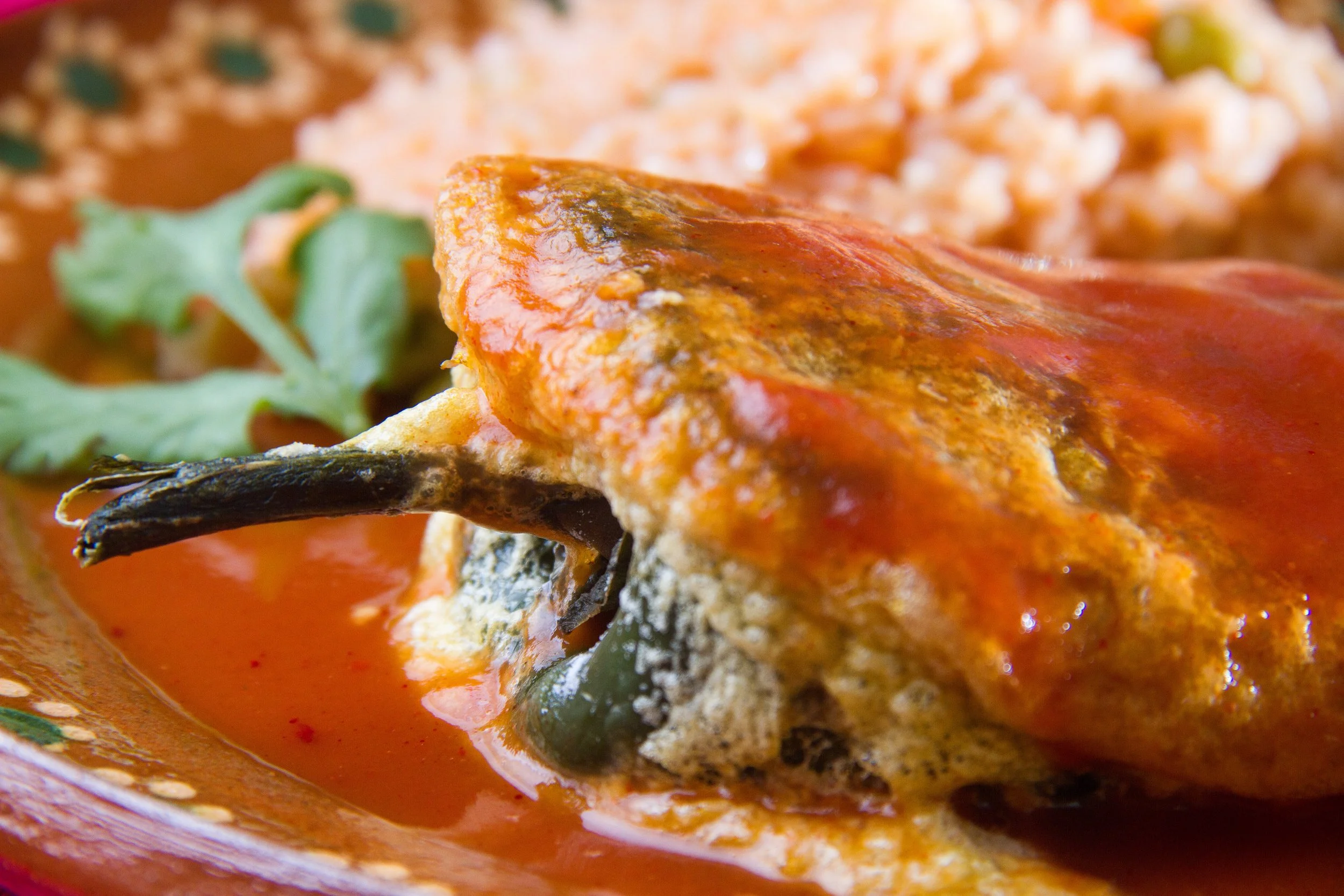 Peppered Earth Chile Rellenos