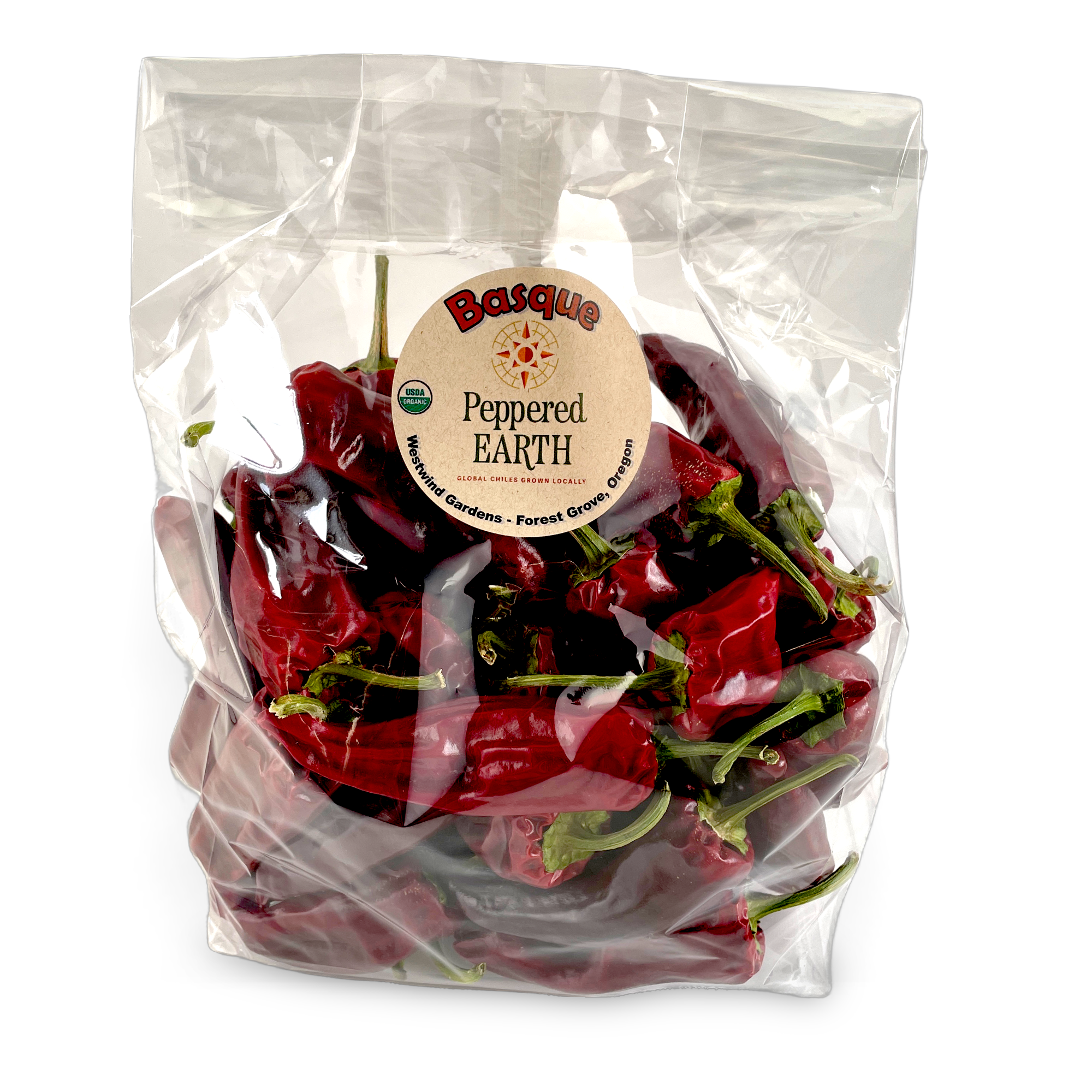 Basque Organic Whole Dried Chile Pods Large | Peppered Earth