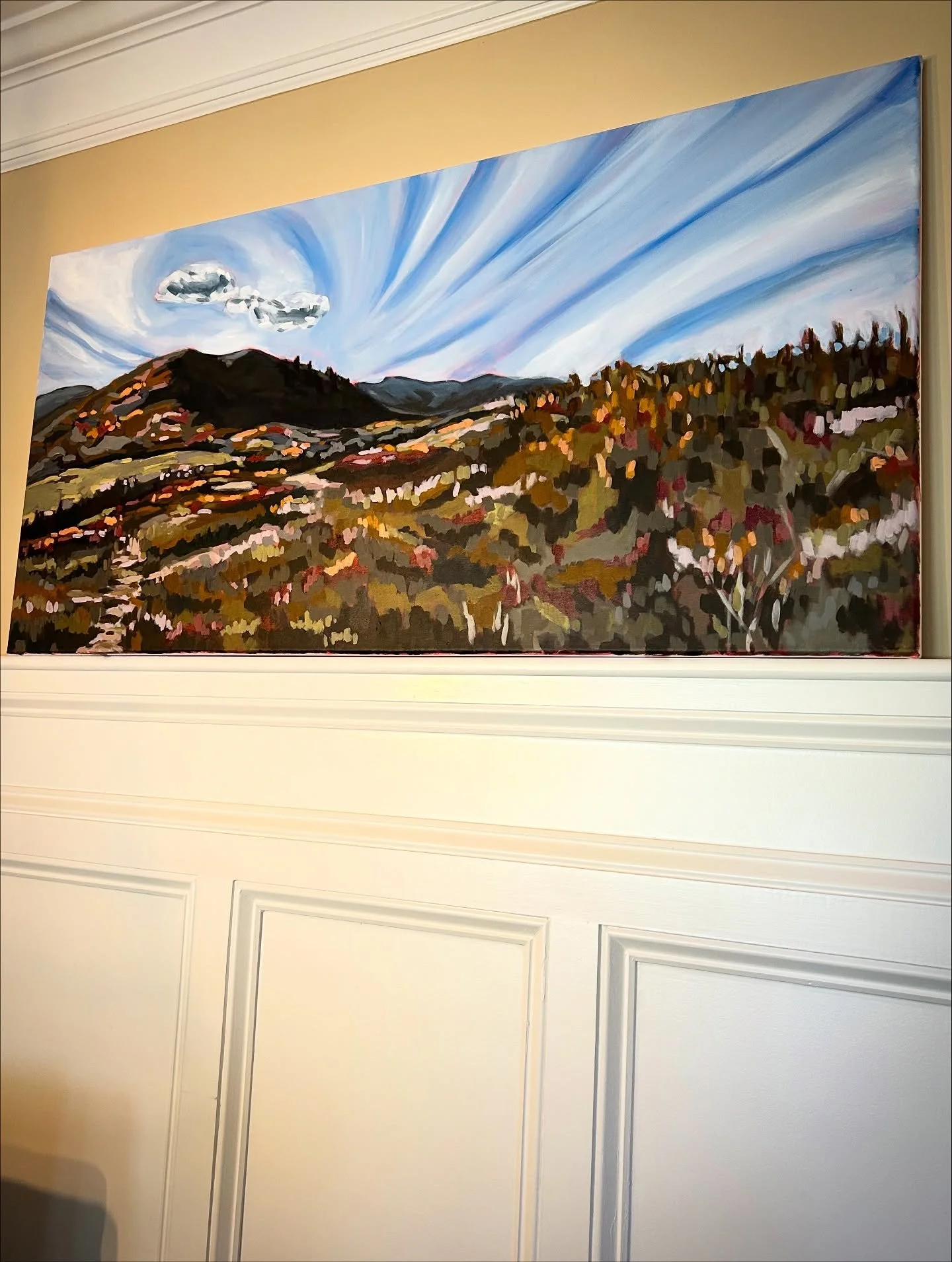 Beginning ➡️ End 
Big #blueridgemountains piece

#wip #mountainview #mountainart #landscapeart #landscapeartist #paintingoftheday #artistsofinstagram