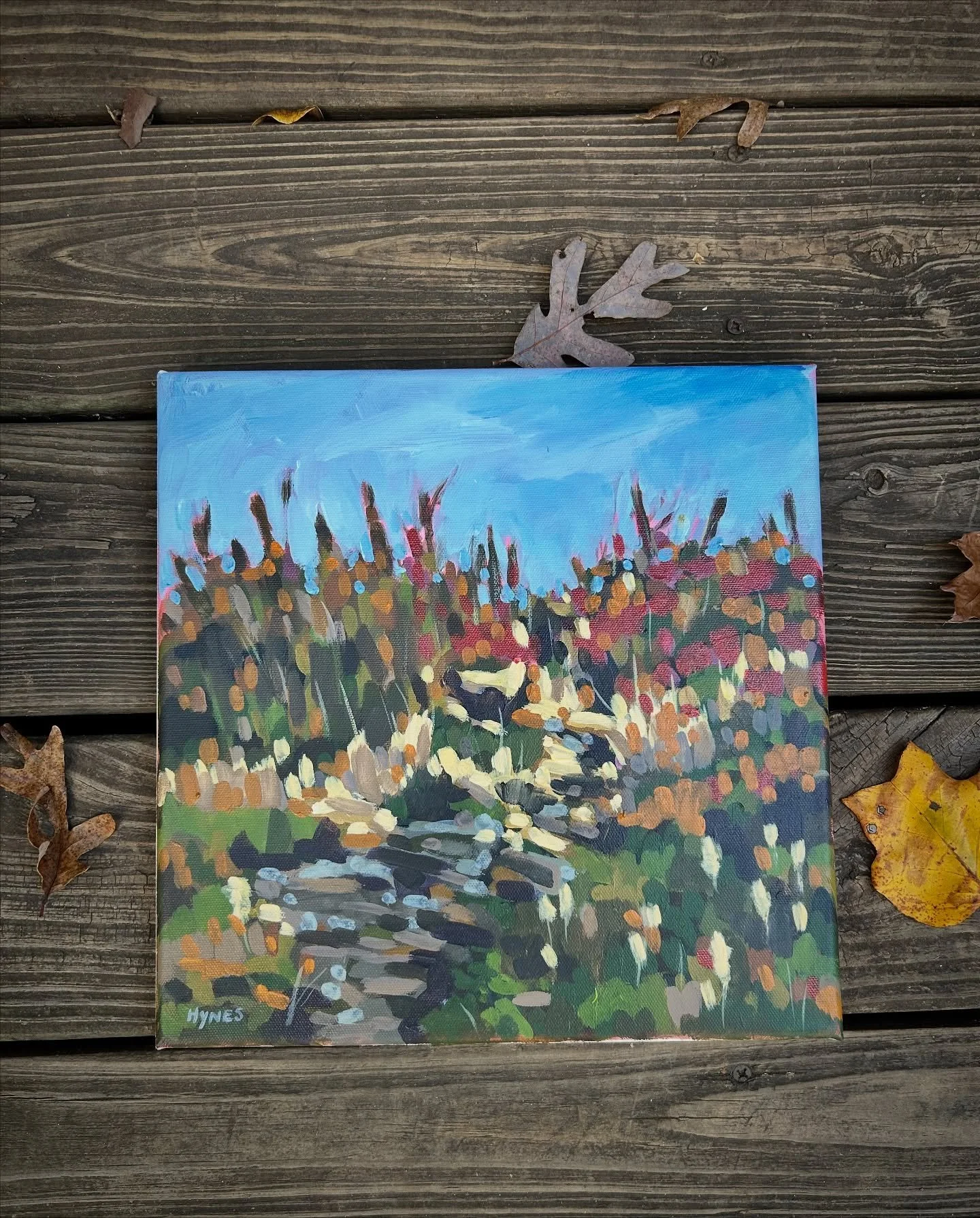 Some fall color studies 🍂 and working on expressive brushstrokes vs perfectionism 🎨 and loving the cold cozy fall day today in Atlanta 🍁

#artistsofinstagram #artoftheday #fallcolor #fall #wip #landscapeartist #paintingoftheday🎨🖌️