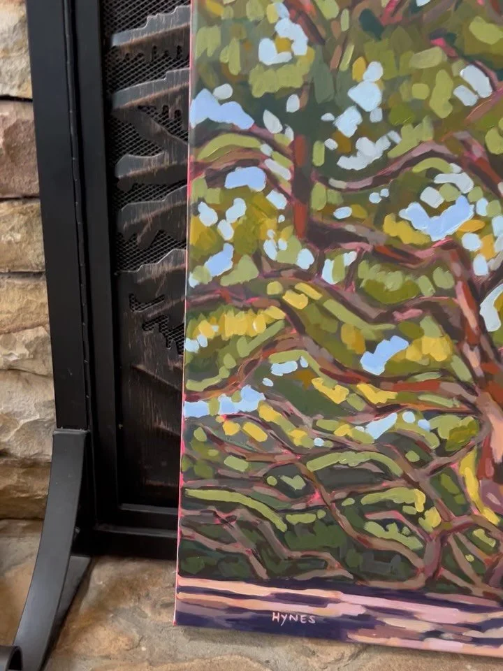 Finally finished the #angeloak and I&rsquo;m glad I stuck with it as I almost gave up multiple times 🤓

#charleston #angeloaktree #treespirit #natureart #treeart #impressionistart #treelovers