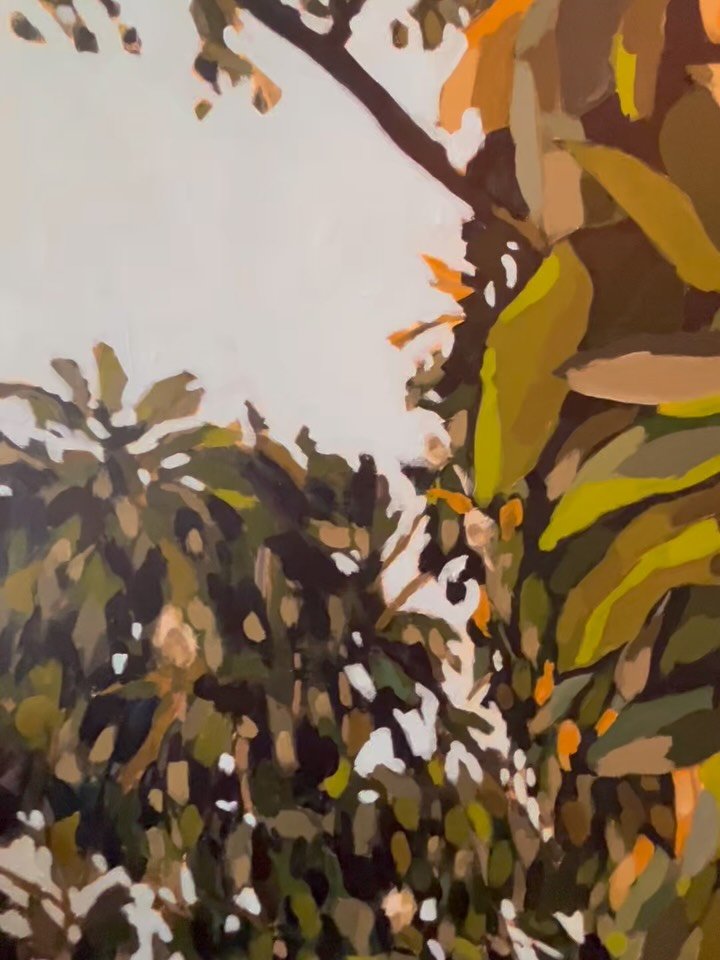 A little bit of my favorite part of the painting process - using the sky to cut out foliage on this magnolia painting 

#MagnoliaPainting #NatureInspiredArt #PaintingInProgress #ContemporaryLandscapeArt #artcollectors
