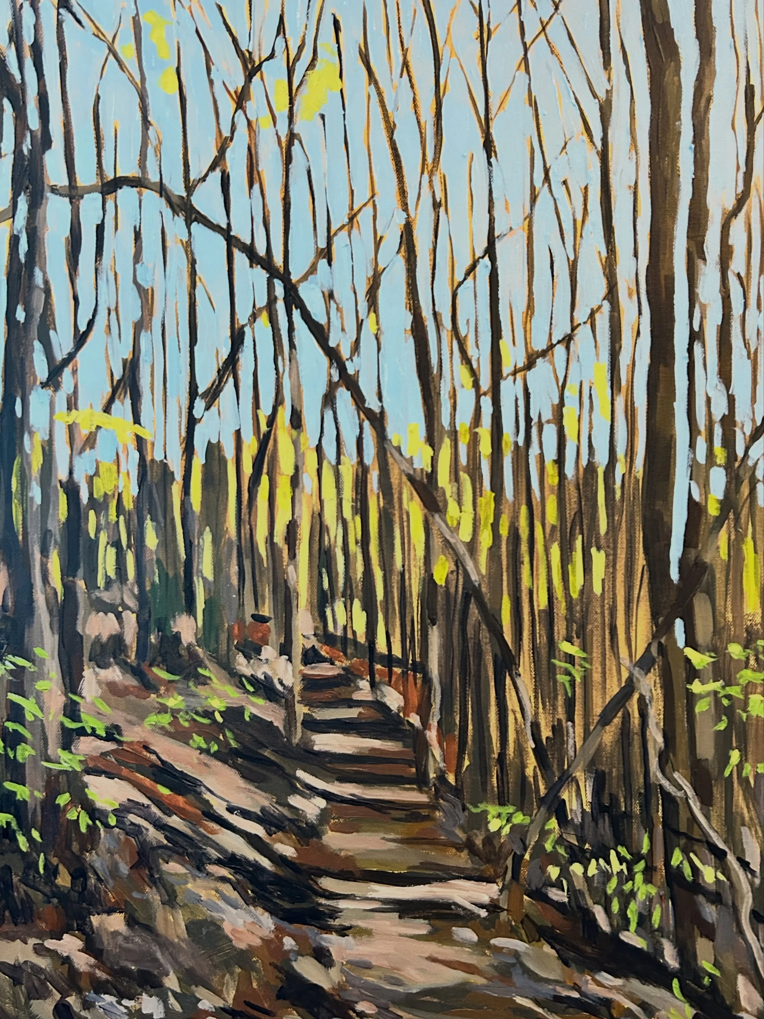 In progress today 🌞 

#LandscapePainting #PaintingProcess #NatureInspiredArt #ArtistAtWork #OriginalArtwork