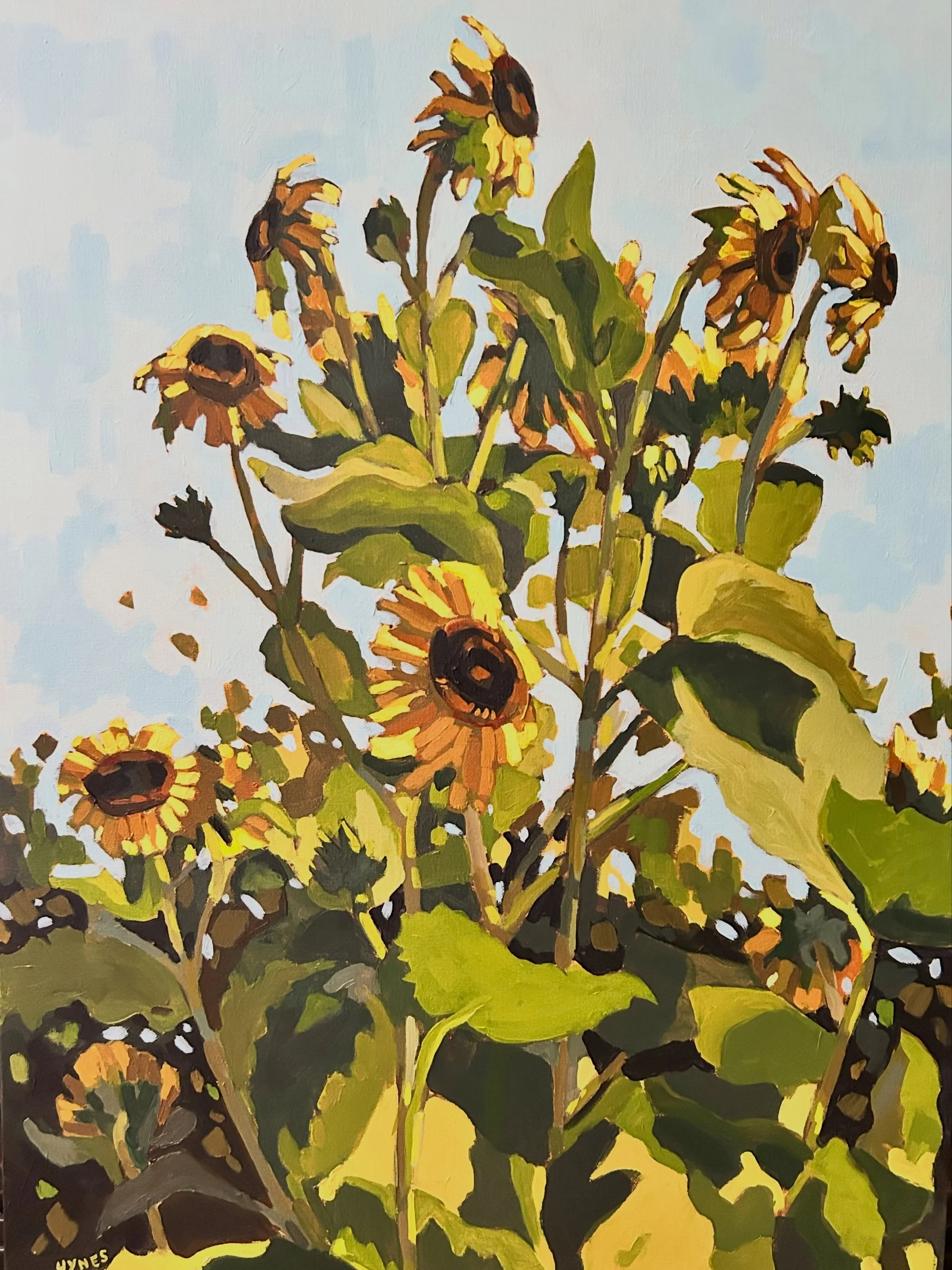 Finished sunflower painting 🌻 24&rdquo; x 36&rdquo;

#SunflowerPainting #ImpressionistArt #FloralArtist #NatureInspiredPainting #EmergingArtist