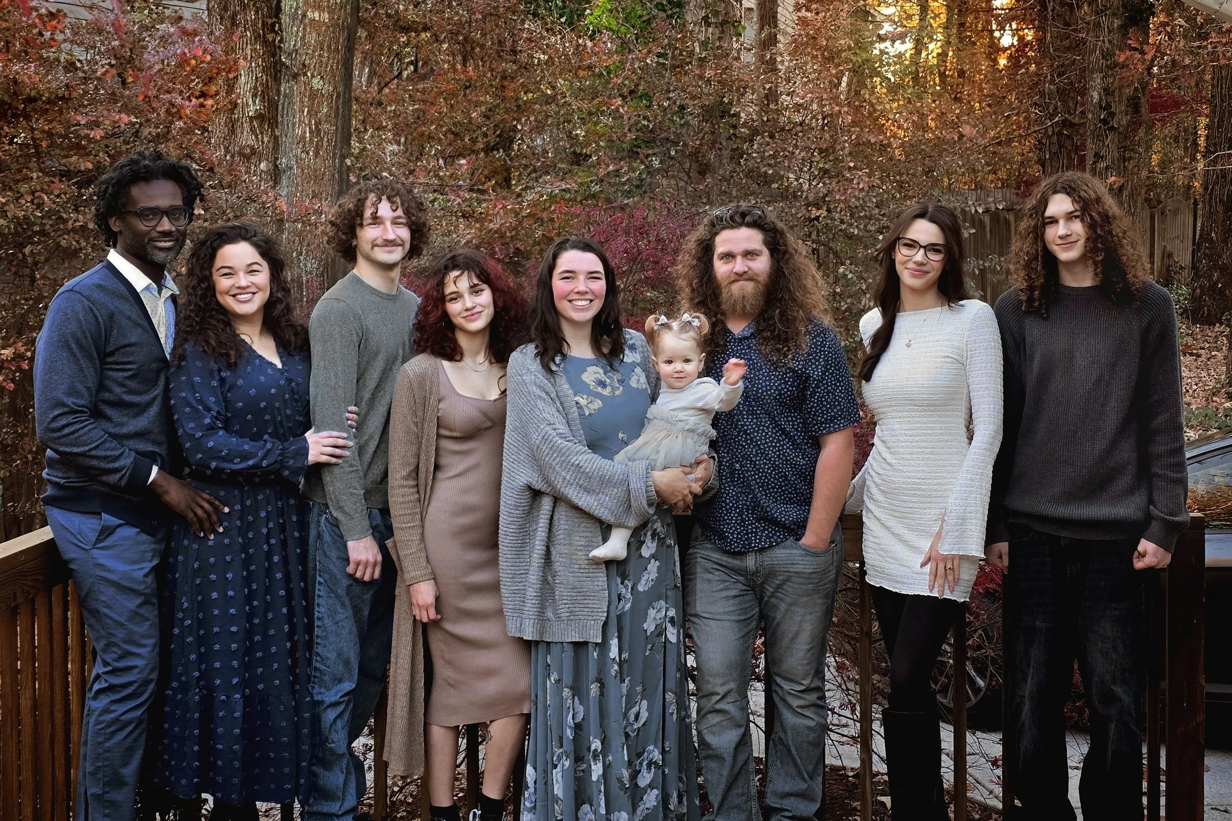 Canton Woodstock Doula Photographer Maegan Hall celebrates with her family