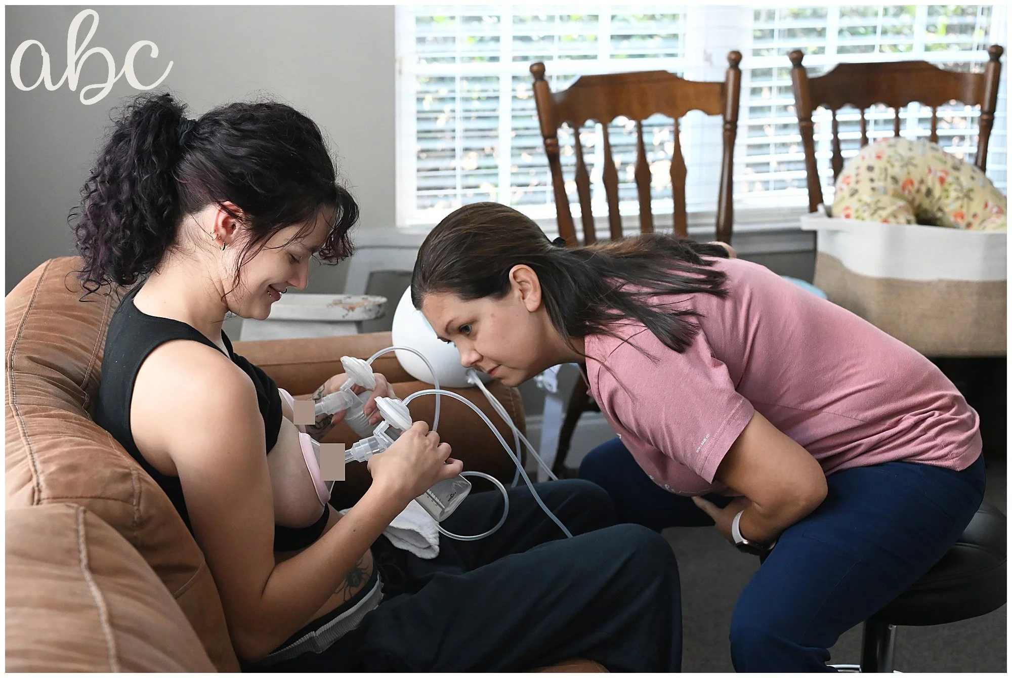 Canton Lactation helps new mom with correct way to pump