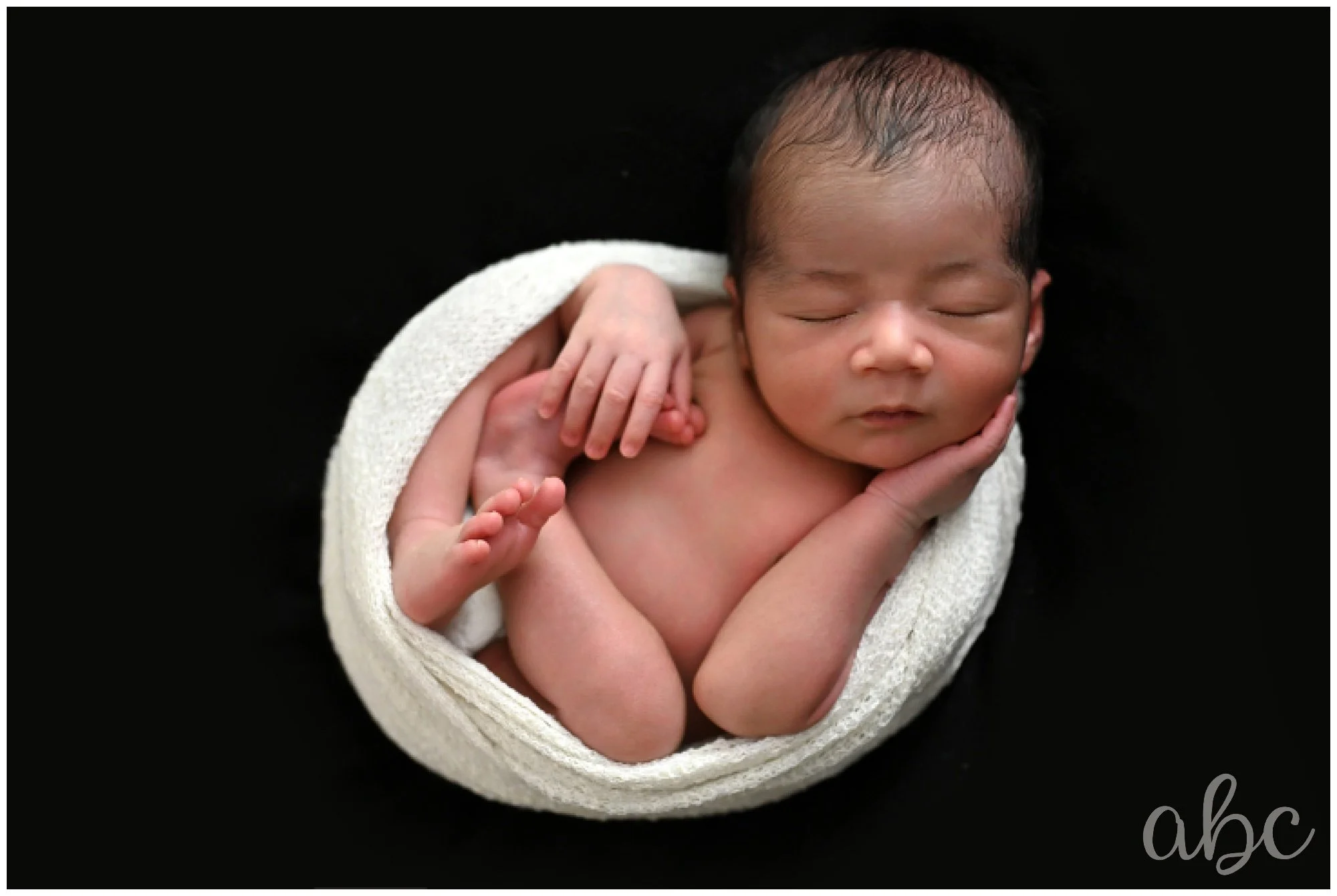 Posed newborn baby boy photography in Woodstock GA