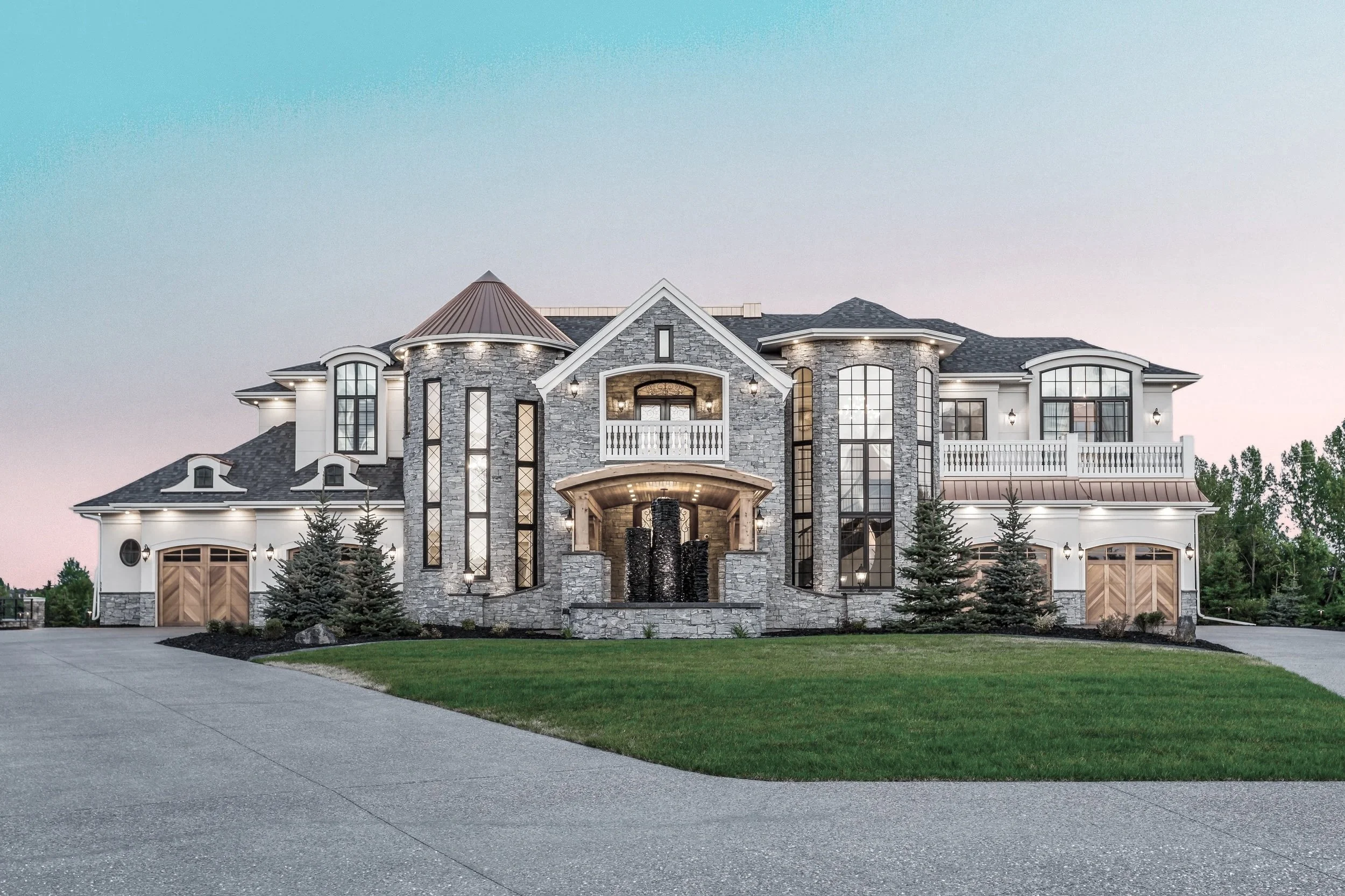 French Country custom home in Bearspaw, Rocky View County