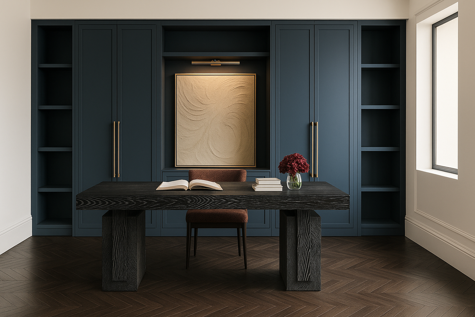 Elegant Home Office with Abstract Art.png