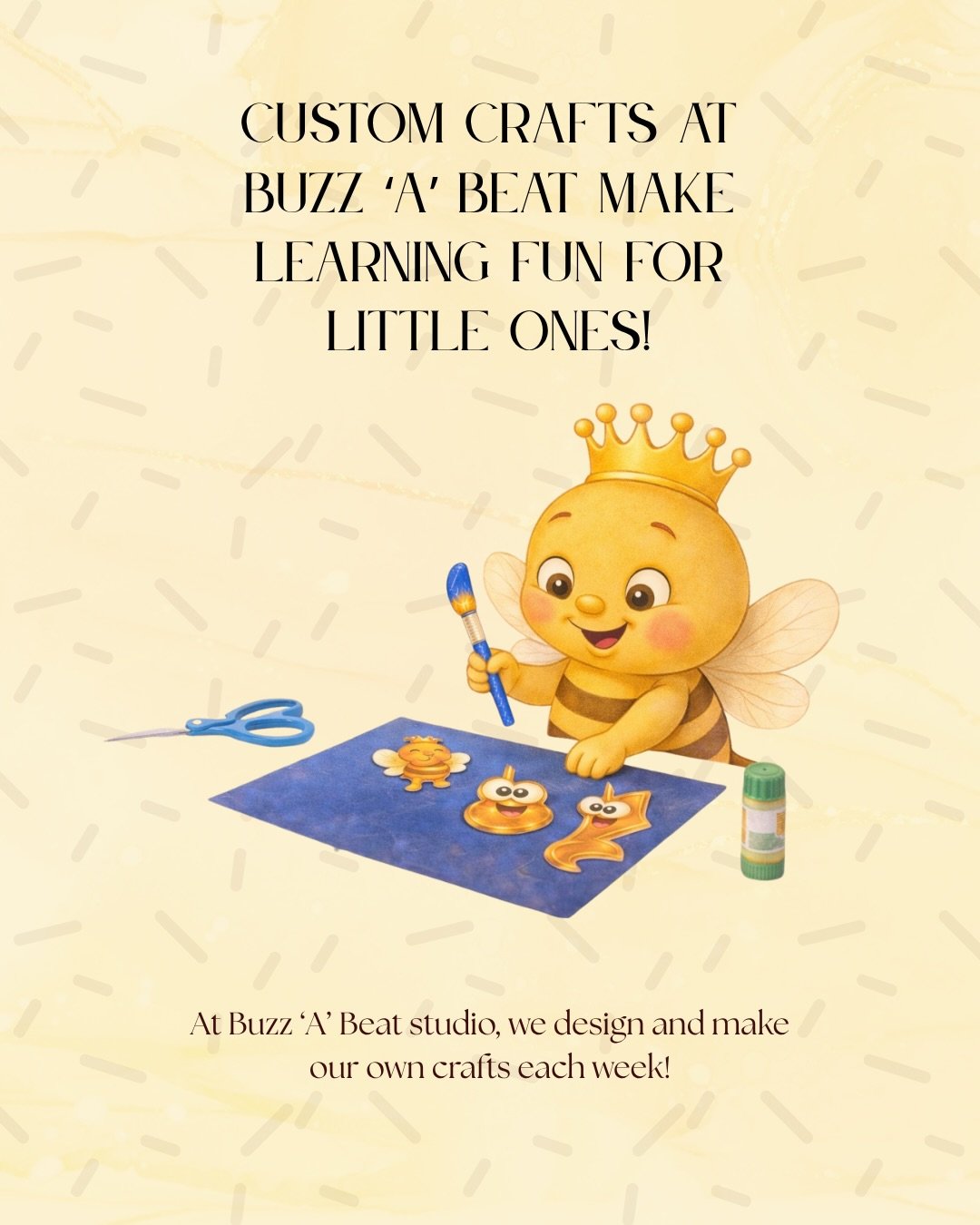 Where creativity doesn&rsquo;t stop at the keys 🎨🐝 At Buzz a Beat, our custom crafts bring each theme to life, giving little ones a hands-on way to explore, create, and connect with music in a whole new way.
Because the magic is in the details&hell