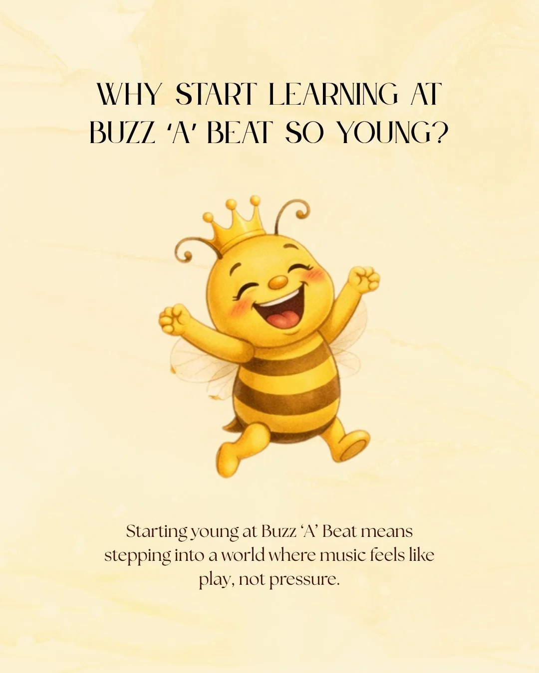 The best time to fall in love with music? The very beginning 💛🎶 At Buzz a Beat, we turn those early years into something magical, where learning feels like play, confidence begins to bloom, and every little note builds something bigger.
Because it&