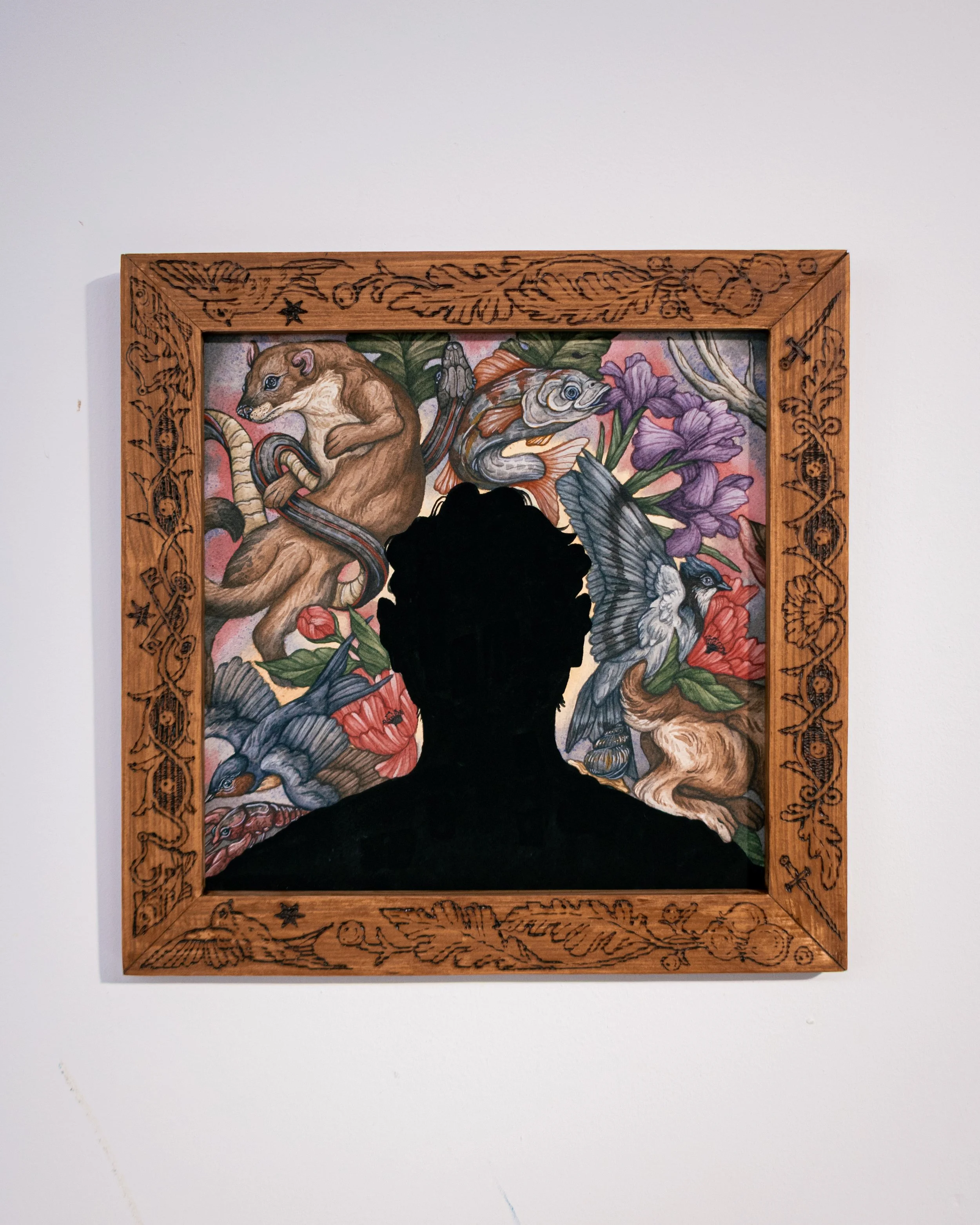 Iconostasis | Watercolor, Gouache, and Pyrography 