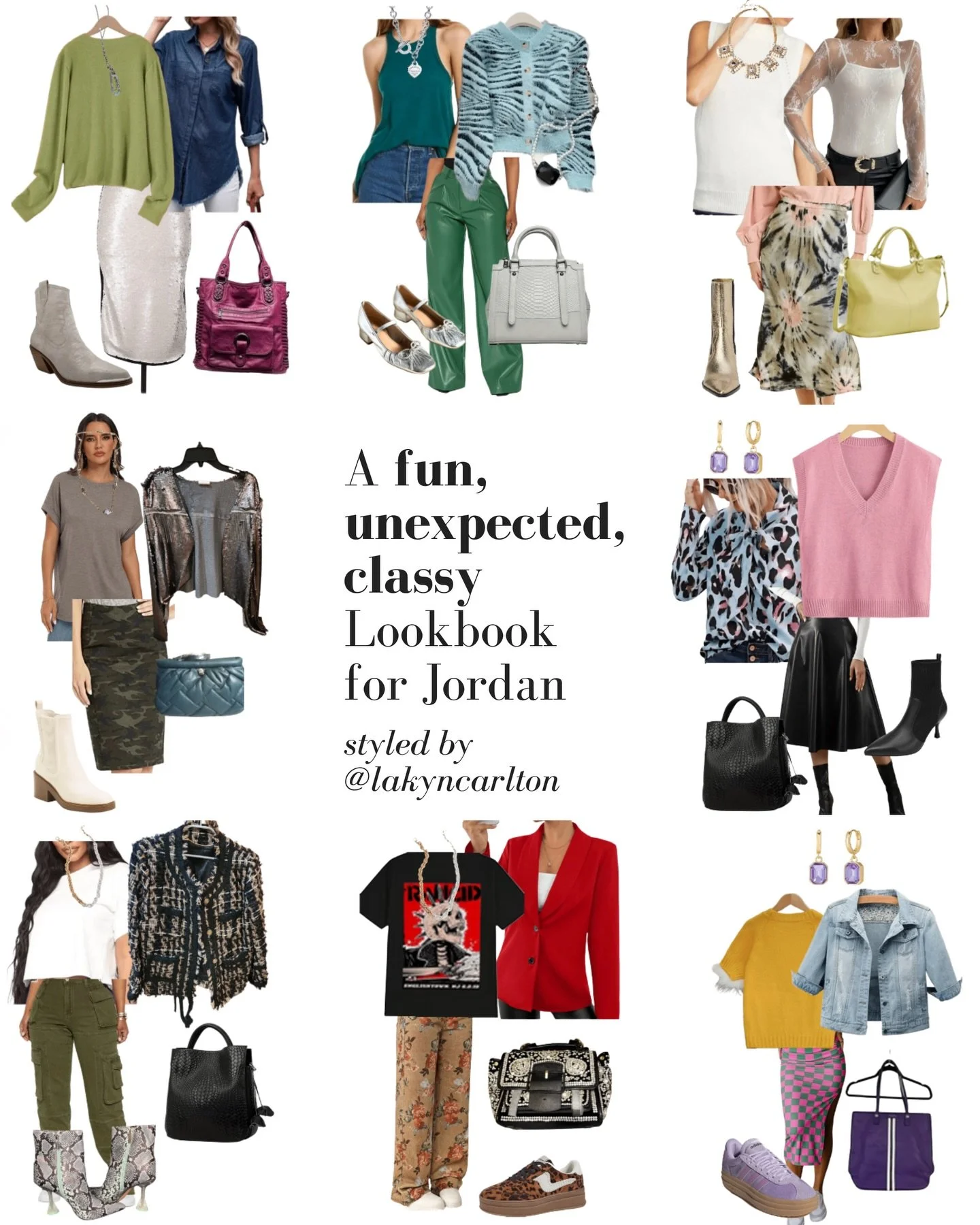 Jordan had a very common problem: LOTS of fun and unique standout pieces with no idea how to style them. So, I helped her out in letting her sequined pieces shine without the dreaded default of pairing them with jeans. We&rsquo;ve got pattern power c