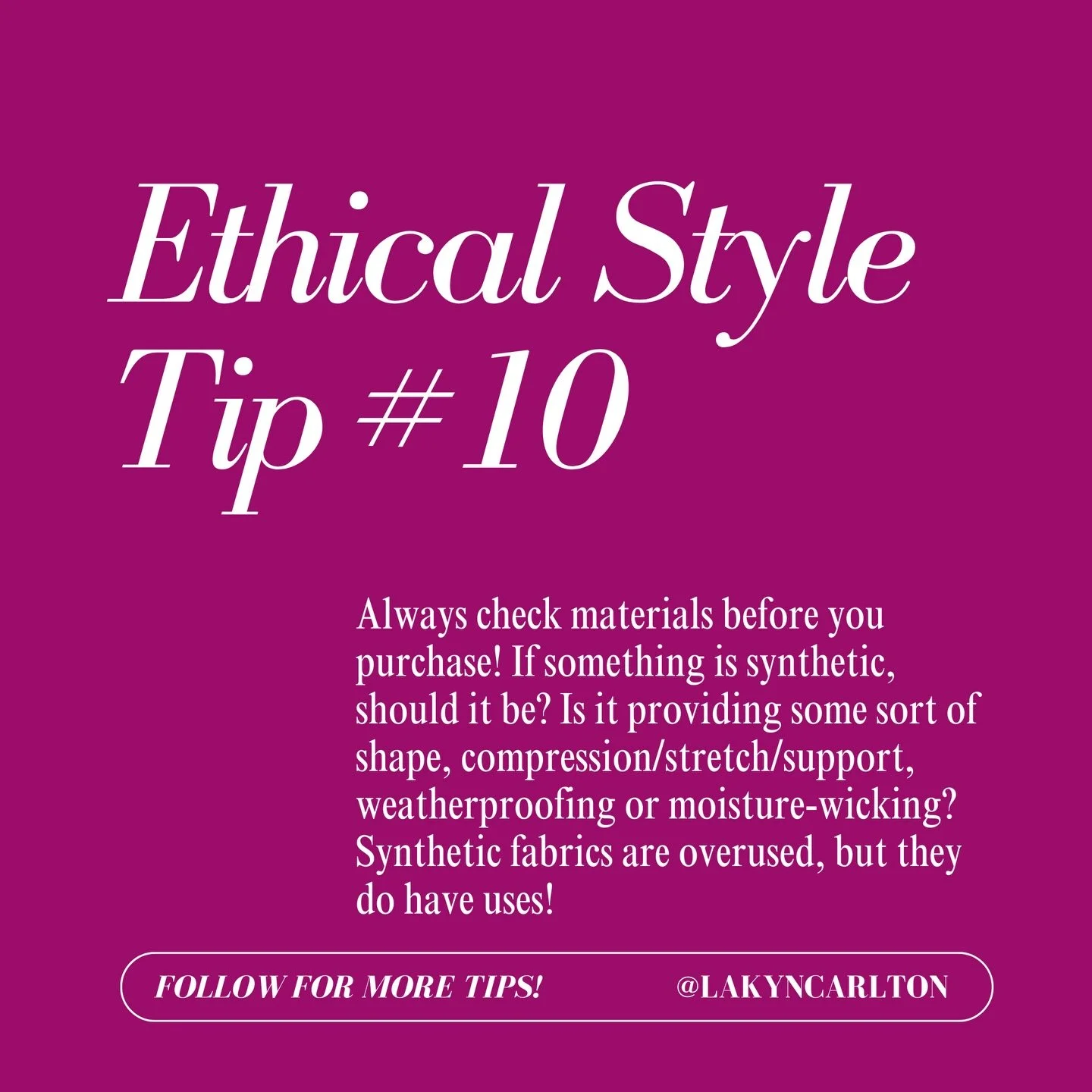 Preferences when it comes to the fabrics you wear are personal and 100% valid. Educating yourself on those preferences and what you may have to go without&mdash;or at least search a lot harder/invest a lot more into&mdash;if you choose to abstain fro