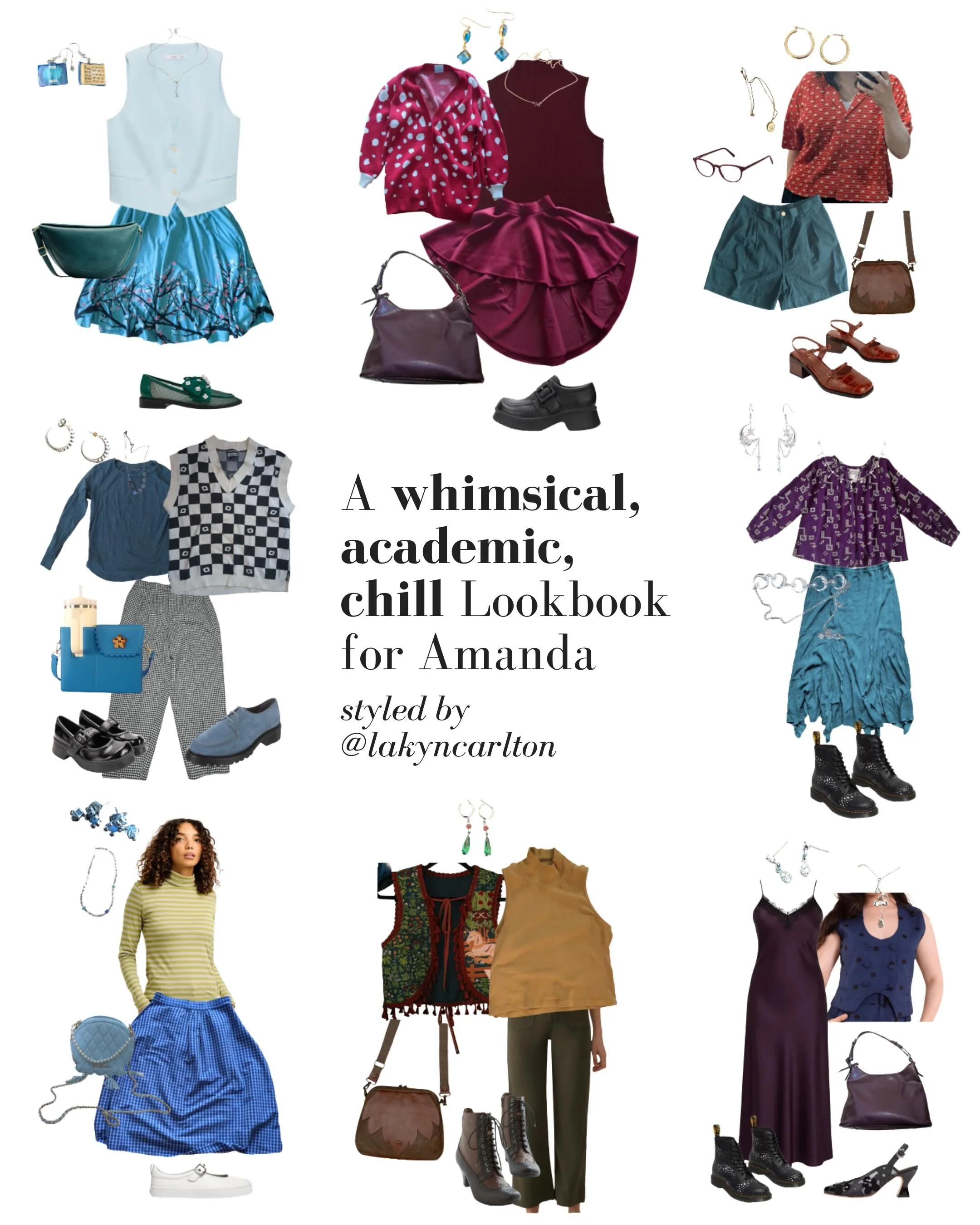 Making statement pieces wearable for everyday is such an important way to not just honor your style, but also get more use out of your wardrobe. I love the quirky, whimsical pieces in Amanda&rsquo;s wardrobe, but items like the vests and the high-low