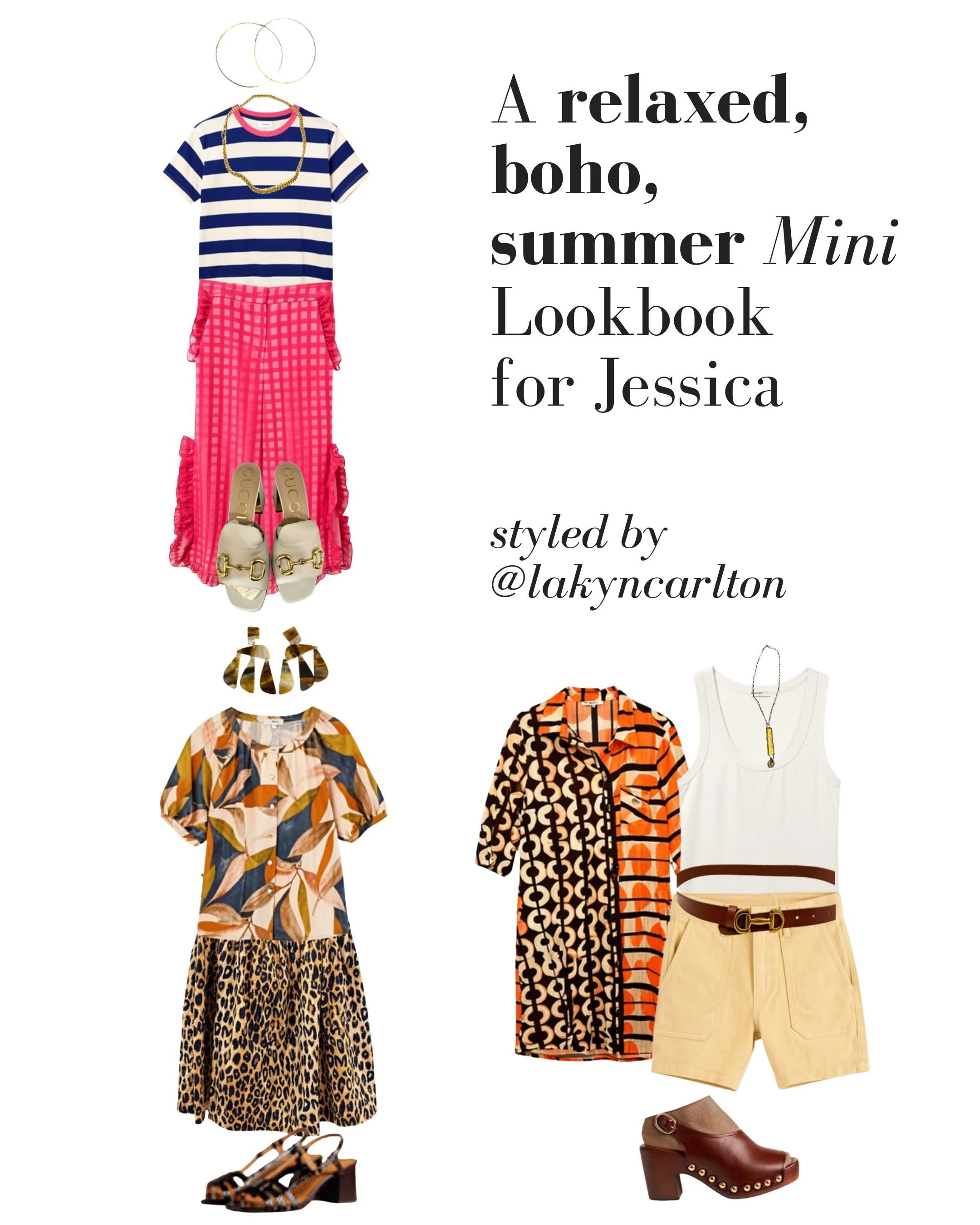 When it comes to getting dressed when it gets hot, you&rsquo;ve gotta get creative with less. The way I prefer to do that is mixing simple formulas with BOLD color and print combinations. Jessica was looking for some outfits for the summer that give 